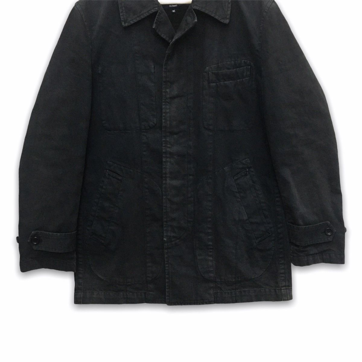 Comme des Garcons Vtg AD2005 Comme Des Garcons Homme Black Denim faded Coat Size US M / EU 48-50 / 2 - 8 Thumbnail