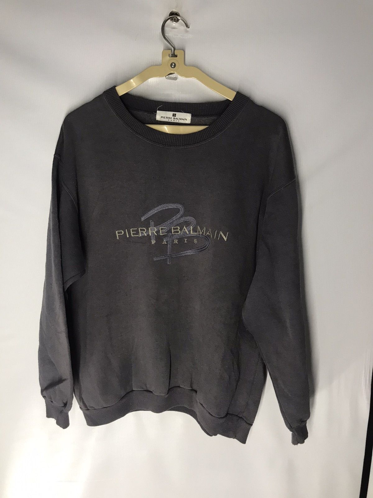 Pierre Balmain × Vintage Vintage Pierre balmain paris spellout crewneck Size US M / EU 48-50 / 2 - 6 Thumbnail