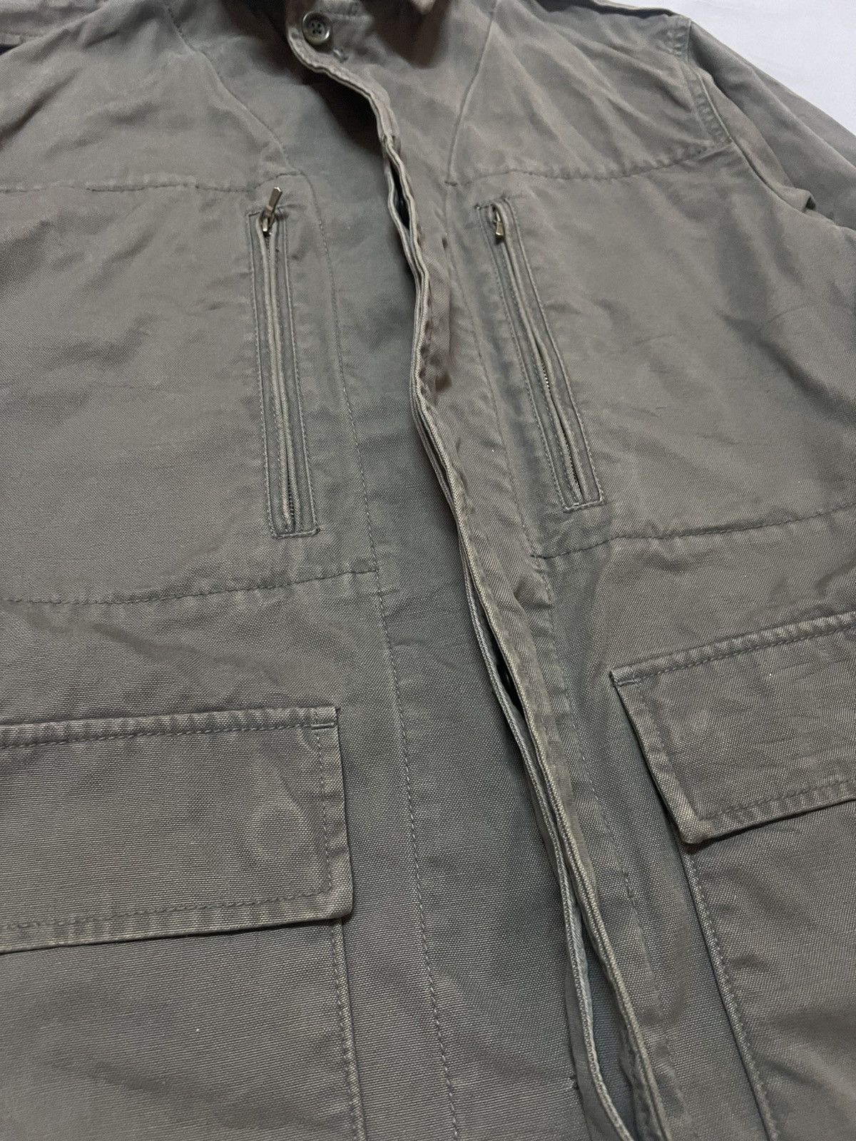 Japanese Brand × Parka London × Uniqlo Sick🔥Grey Faded Uniqlo Parka Jacket Size US M / EU 48-50 / 2 - 9 Thumbnail