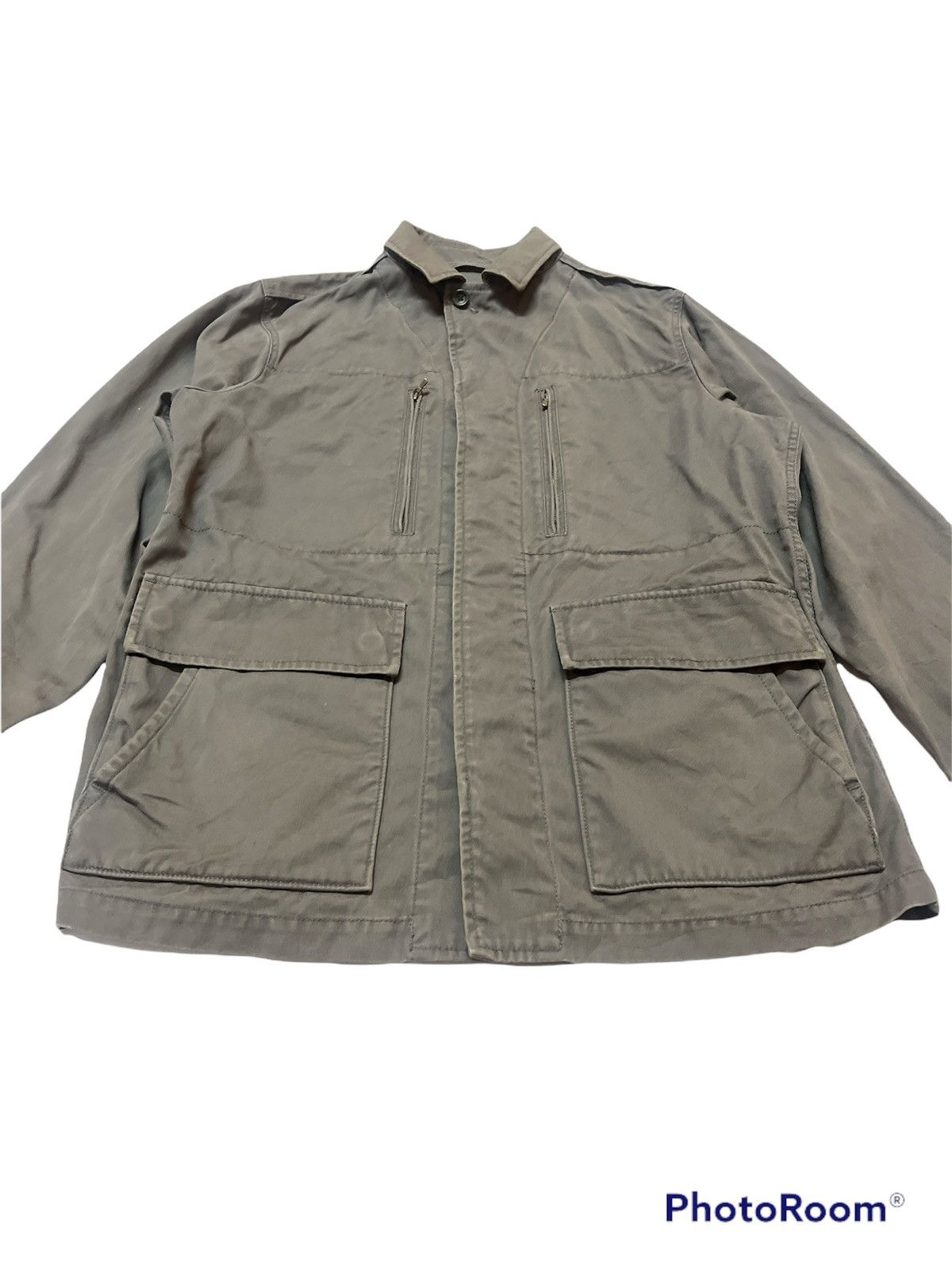Japanese Brand × Parka London × Uniqlo Sick🔥Grey Faded Uniqlo Parka Jacket Size US M / EU 48-50 / 2 - 3 Thumbnail