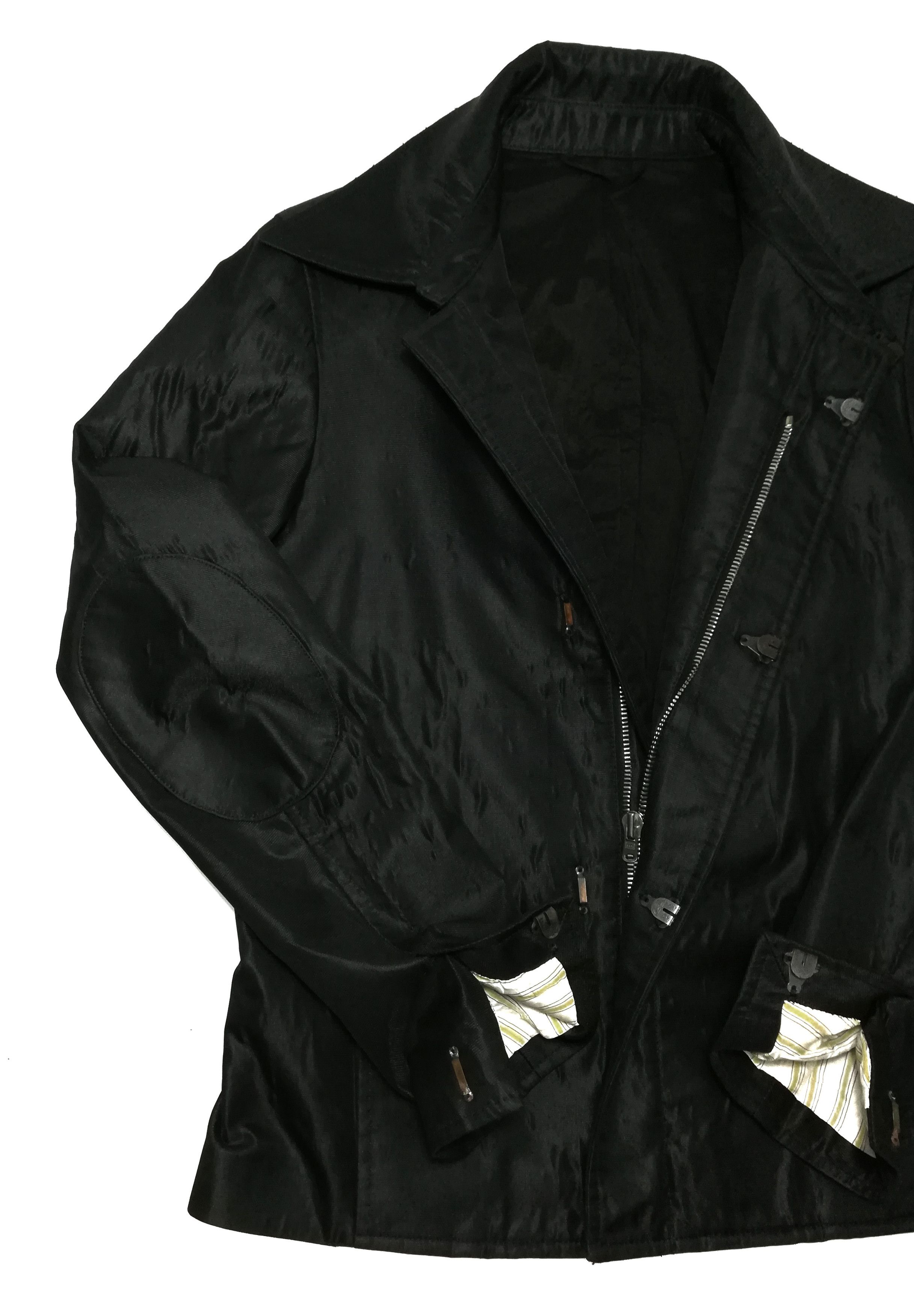 Carol Christian Poell 🔥A/W '96 - '97 C.C.P. Srl - Black 🇮🇹 Overlock Jacket Size US S / EU 44-46 / 1 - 13 Thumbnail