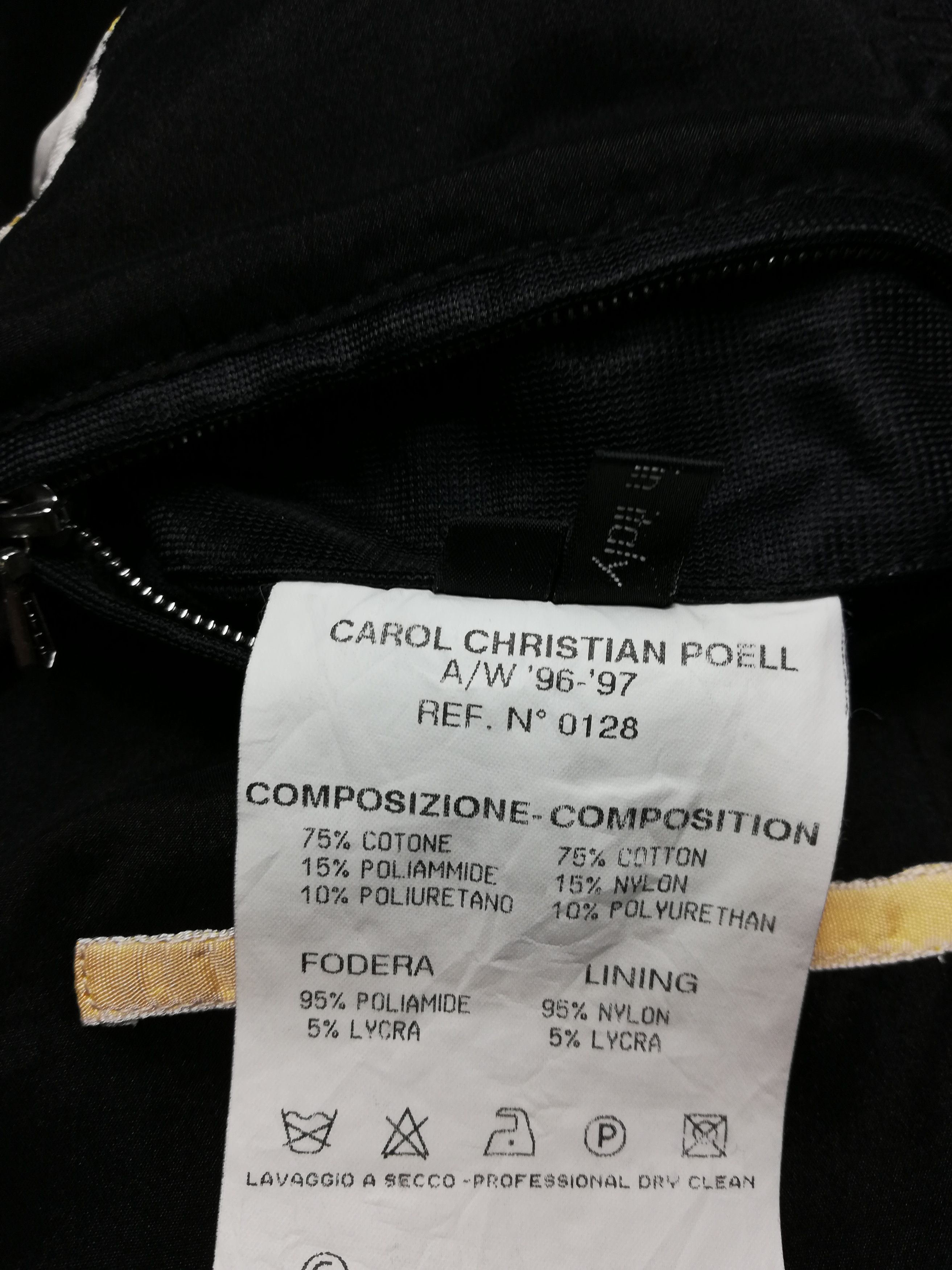 Carol Christian Poell 🔥A/W '96 - '97 C.C.P. Srl - Black 🇮🇹 Overlock Jacket Size US S / EU 44-46 / 1 - 11 Thumbnail