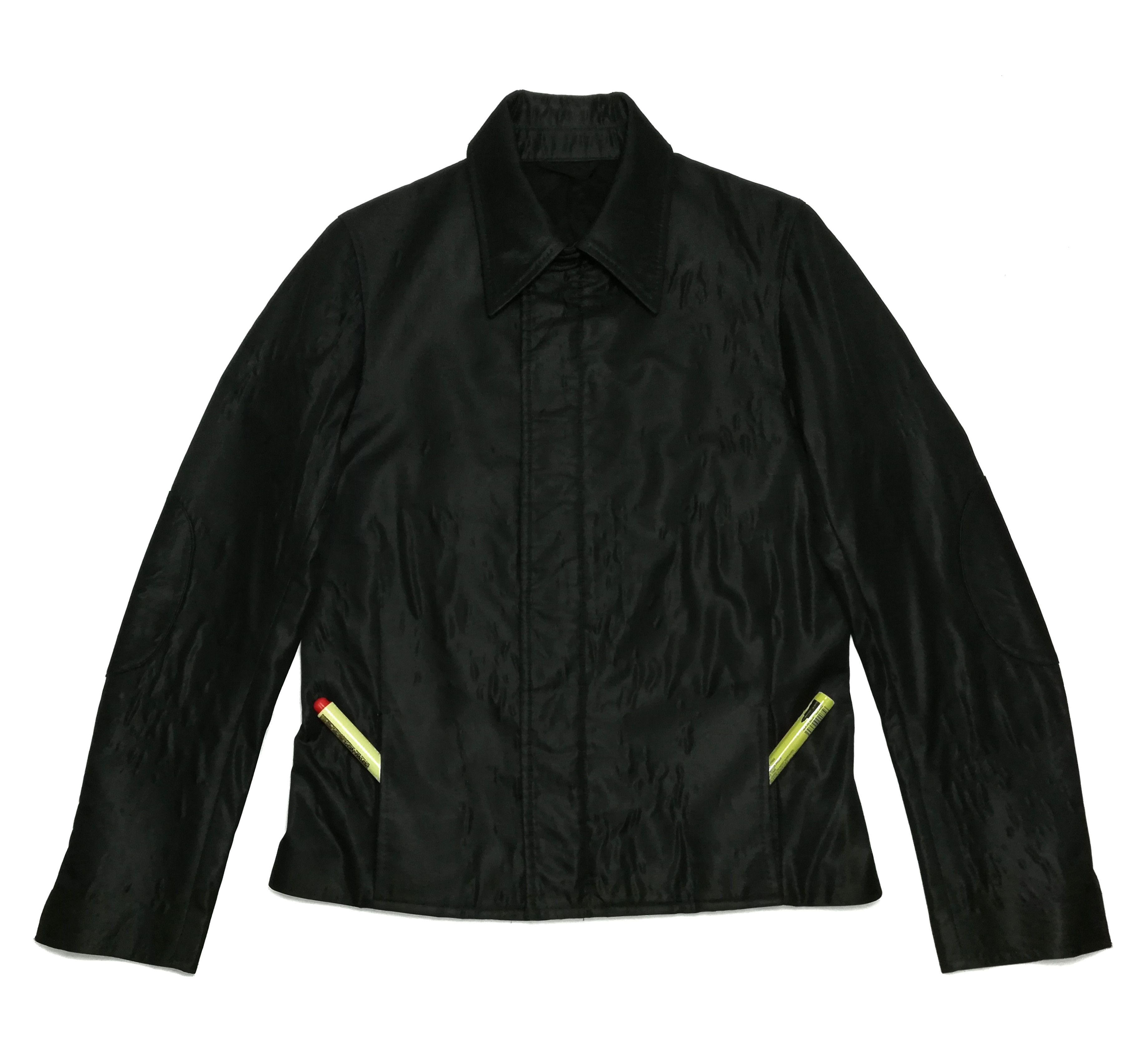 Carol Christian Poell 🔥A/W '96 - '97 C.C.P. Srl - Black 🇮🇹 Overlock Jacket Size US S / EU 44-46 / 1 - 3 Thumbnail