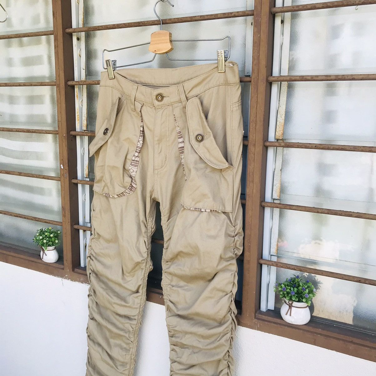 Japanese Brand Heat💥Men wrinkled pant waist 31 undercover style Size US 31 - 4 Thumbnail