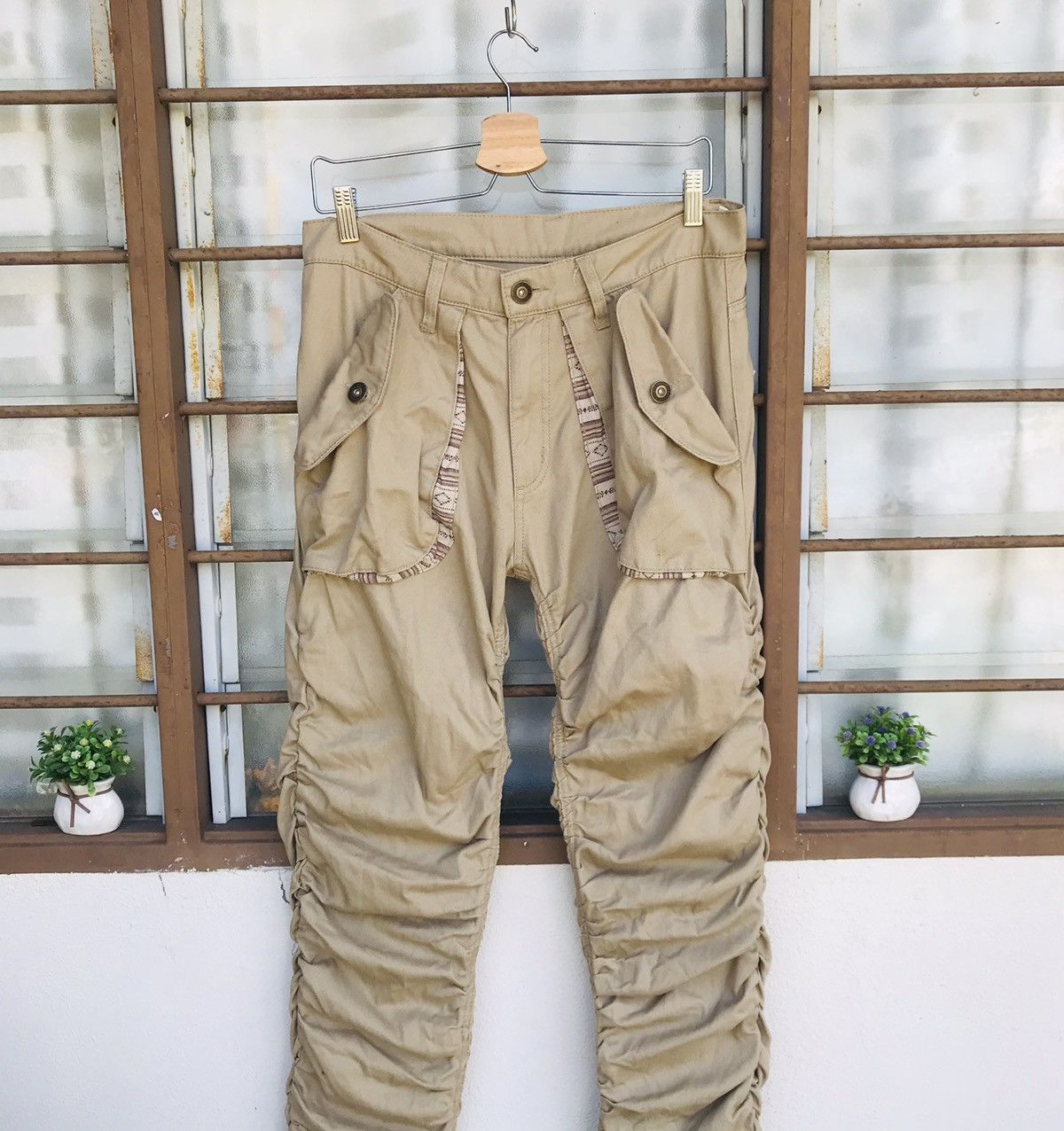 Japanese Brand Heat💥Men wrinkled pant waist 31 undercover style Size US 31 - 3 Thumbnail