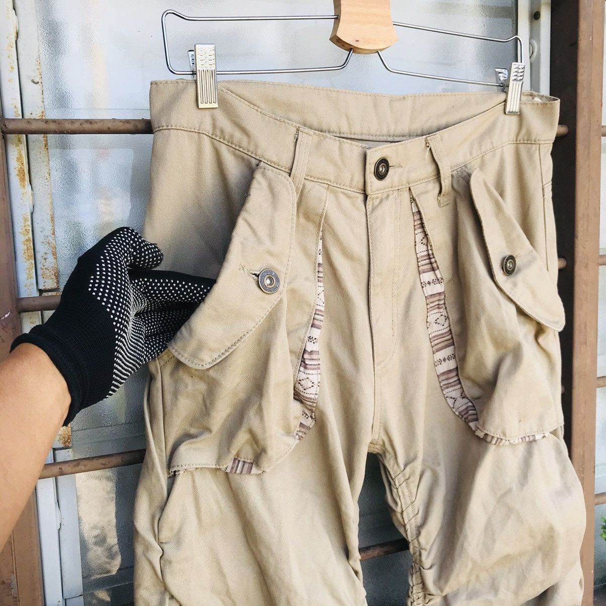 Japanese Brand Heat💥Men wrinkled pant waist 31 undercover style Size US 31 - 6 Thumbnail