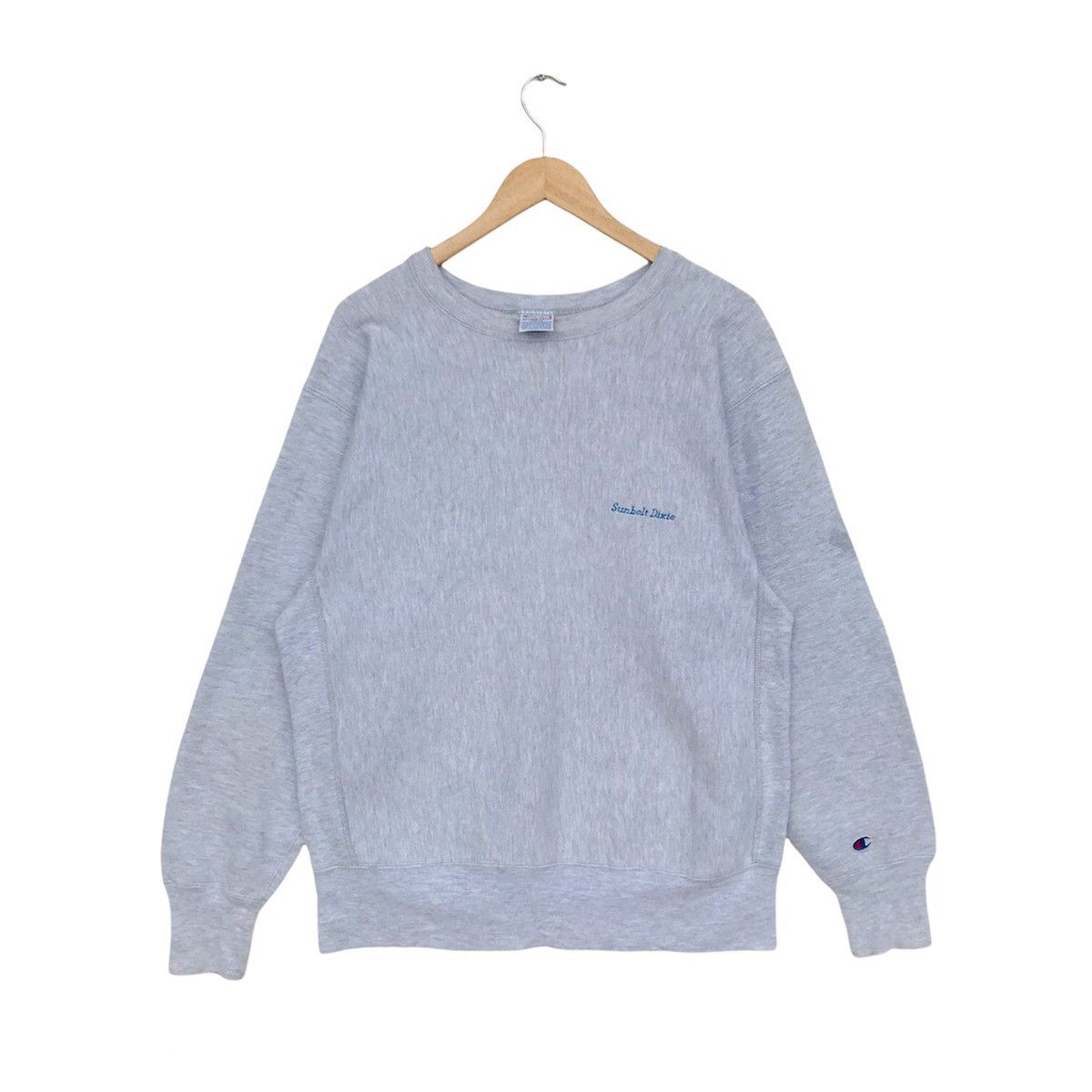 image of Champion Reverse Weave Sunbelt Dixie Crewneck in Grey, Men's (Size Large)