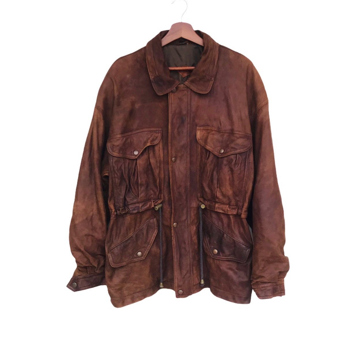 Vintage Vintage 1989 David J Heffer leather jacket 4 pocket Size US M / EU 48-50 / 2 - 1 Thumbnail