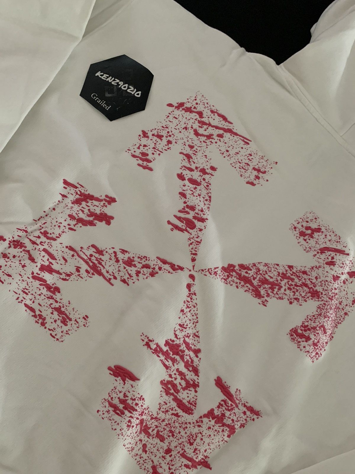 Off-White Off White Paint Splatter Arrow Hoodie Size US L / EU 52-54 / 3 - 2 Thumbnail