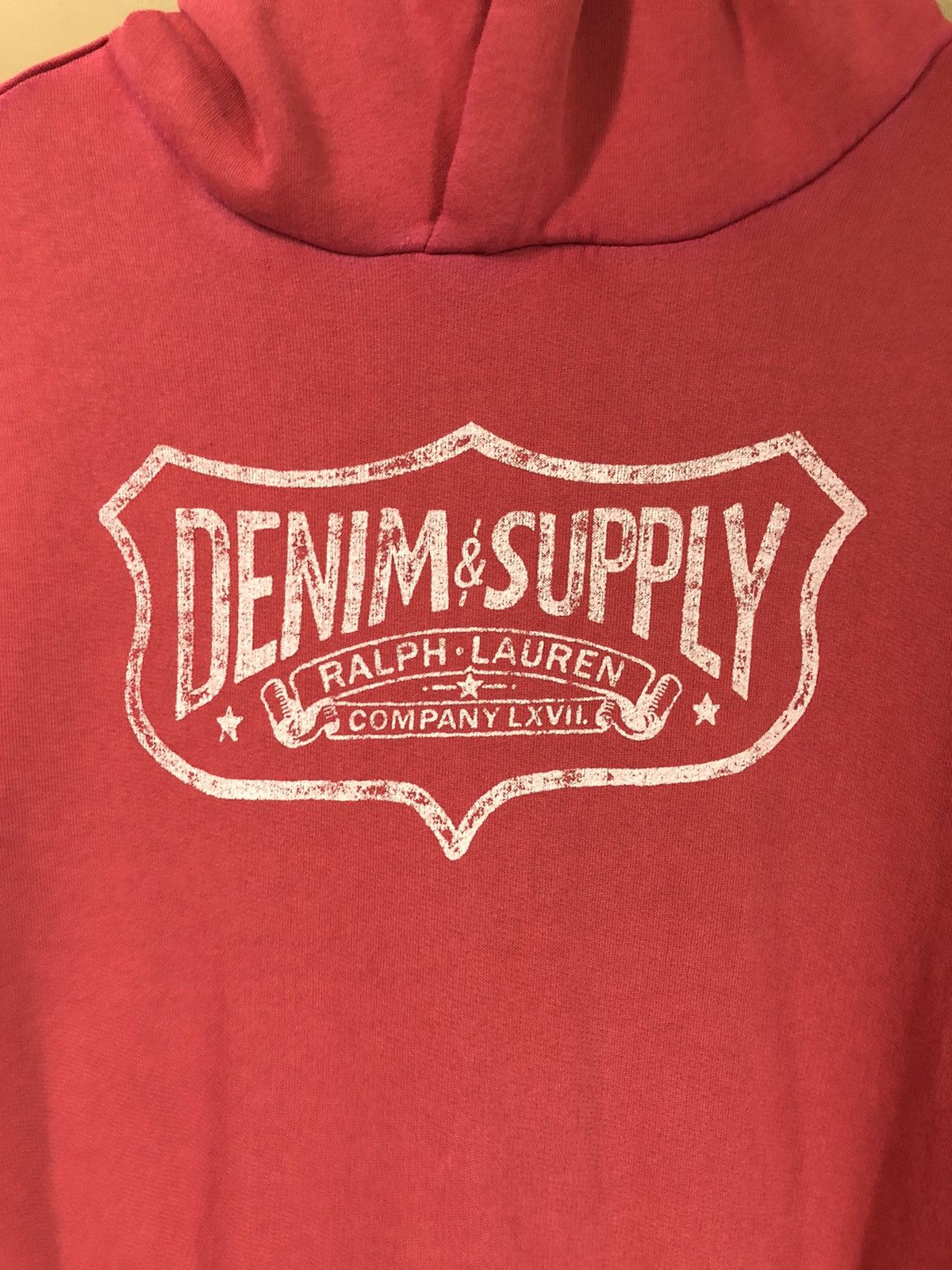 Denim & Supply Ralph Lauren Vtg Denim Supply Ralph Lauren Sunfaded Distressed Hoodie Size US M / EU 48-50 / 2 - 3 Thumbnail