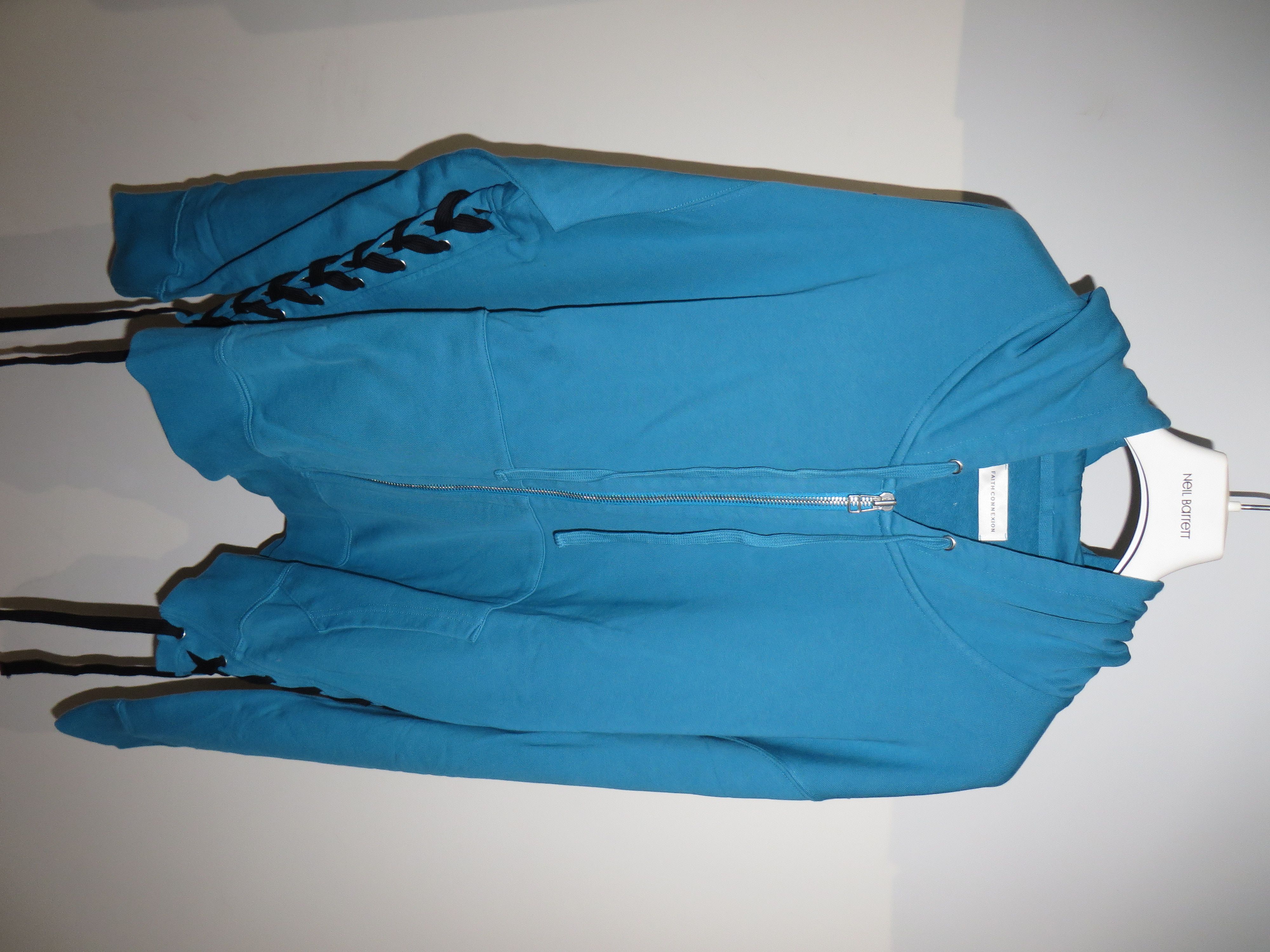 image of Faith Connexion Classic Laced Hoodie in Blue, Men's (Size Large)