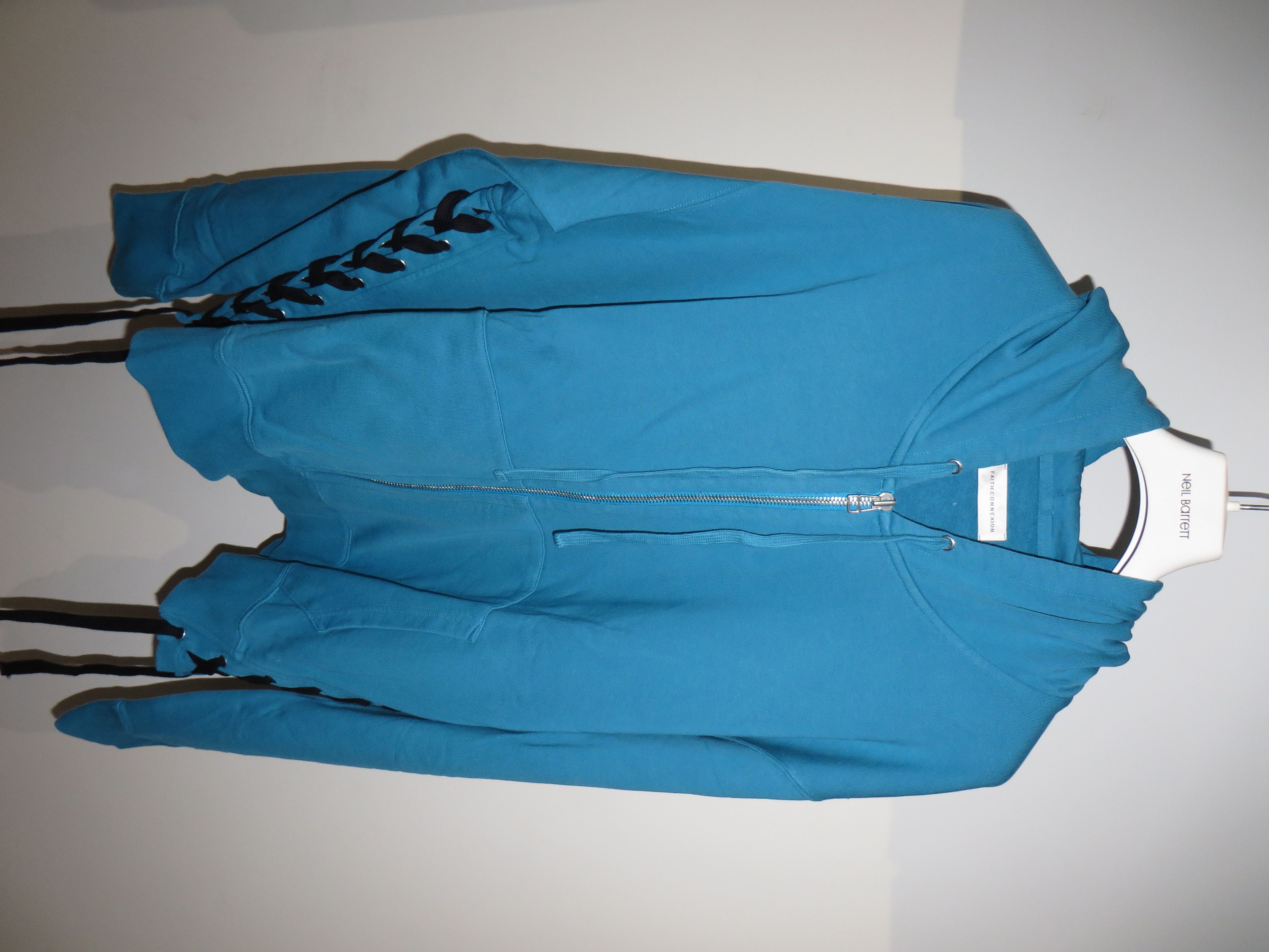 Pre-owned Faith Connexion Classic Laced Hoodie In Blue