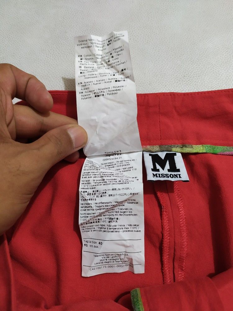 Missoni × Vintage Missoni Red Pants Size 29" - 8 Thumbnail