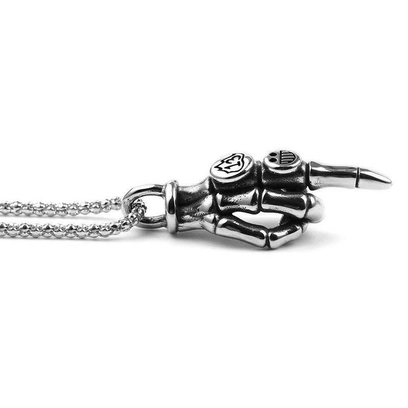 Jewelry Skeleton Pendant Necklace Size ONE SIZE - 5 Thumbnail