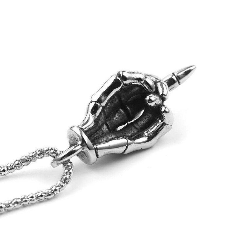 Jewelry Skeleton Pendant Necklace Size ONE SIZE - 3 Thumbnail