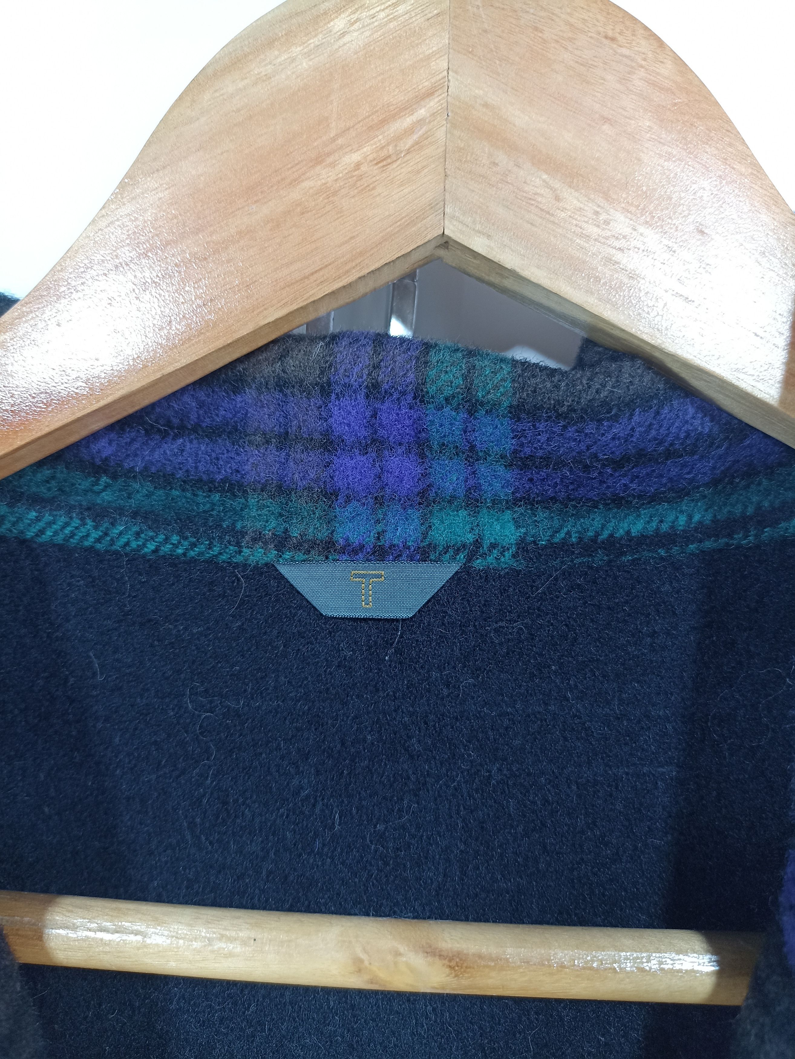 Designer × Japanese Brand × Vintage Vintage Tresor Homme Wool Plaid Tartan Coat Size US S / EU 44-46 / 1 - 5 Thumbnail