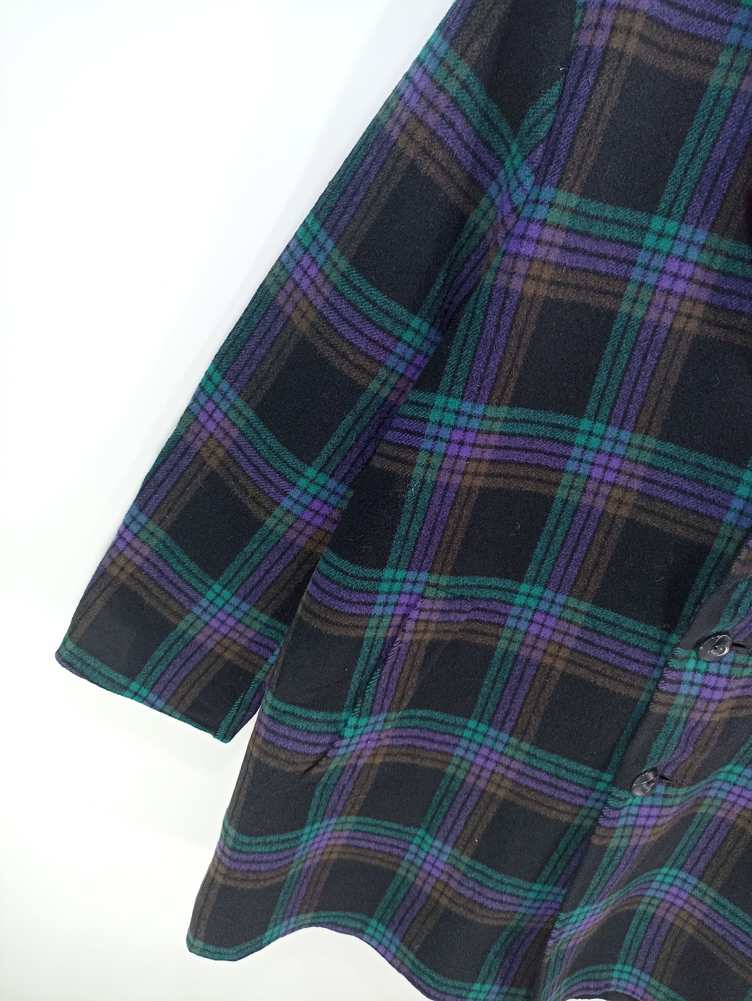 Designer × Japanese Brand × Vintage Vintage Tresor Homme Wool Plaid Tartan Coat Size US S / EU 44-46 / 1 - 2 Thumbnail