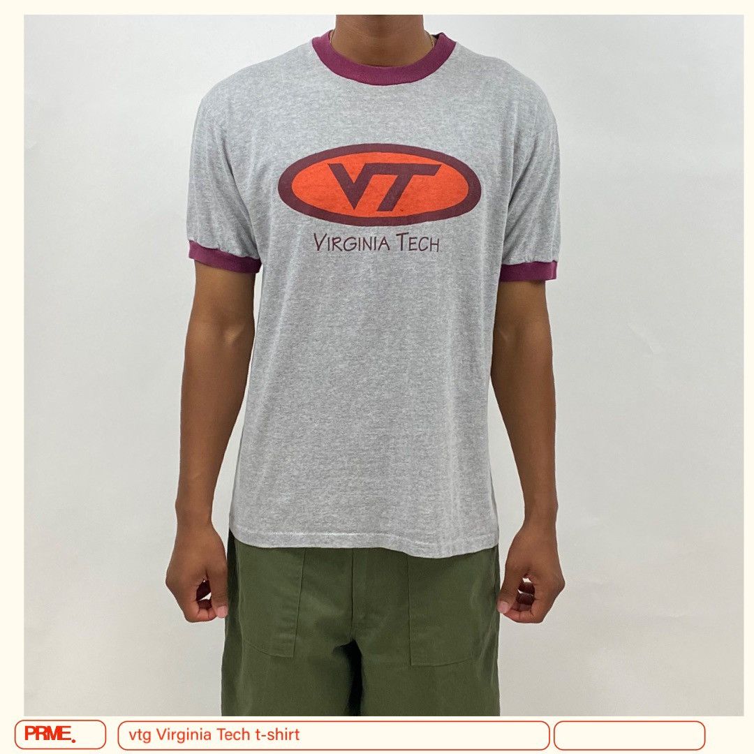 Anvil vintage 90s VIRGINIA TECH UNIVERSITY spellout t-shirt Size US L / EU 52-54 / 3 - 2 Thumbnail