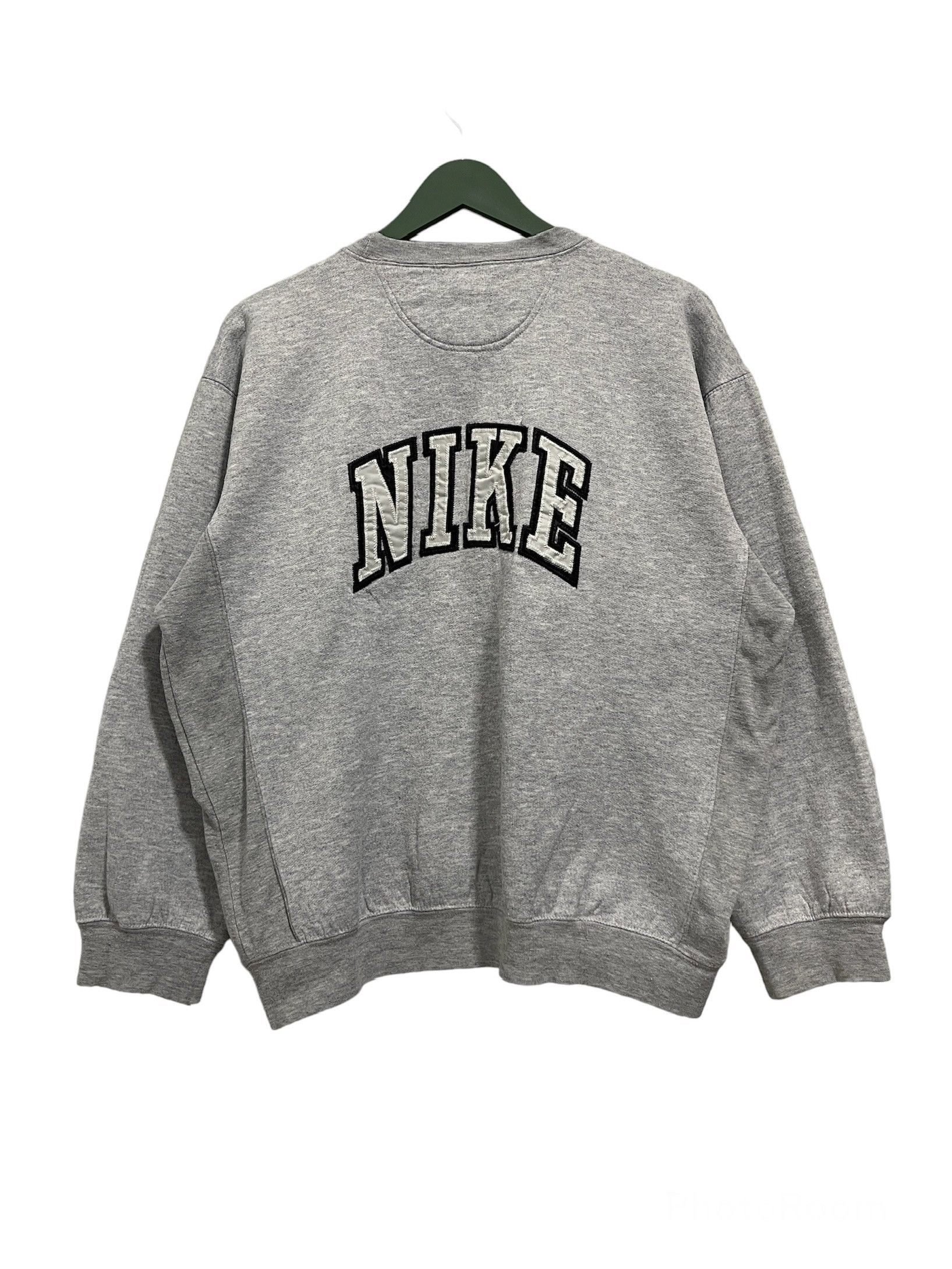 Nike Vintage 90s Nike Swoosh Big Logo Boxy Sweatshirt Size US M / EU 48-50 / 2 - 5 Thumbnail
