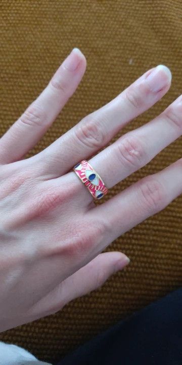 Jewelry Rose Eyes Ring Size ONE SIZE - 2 Thumbnail