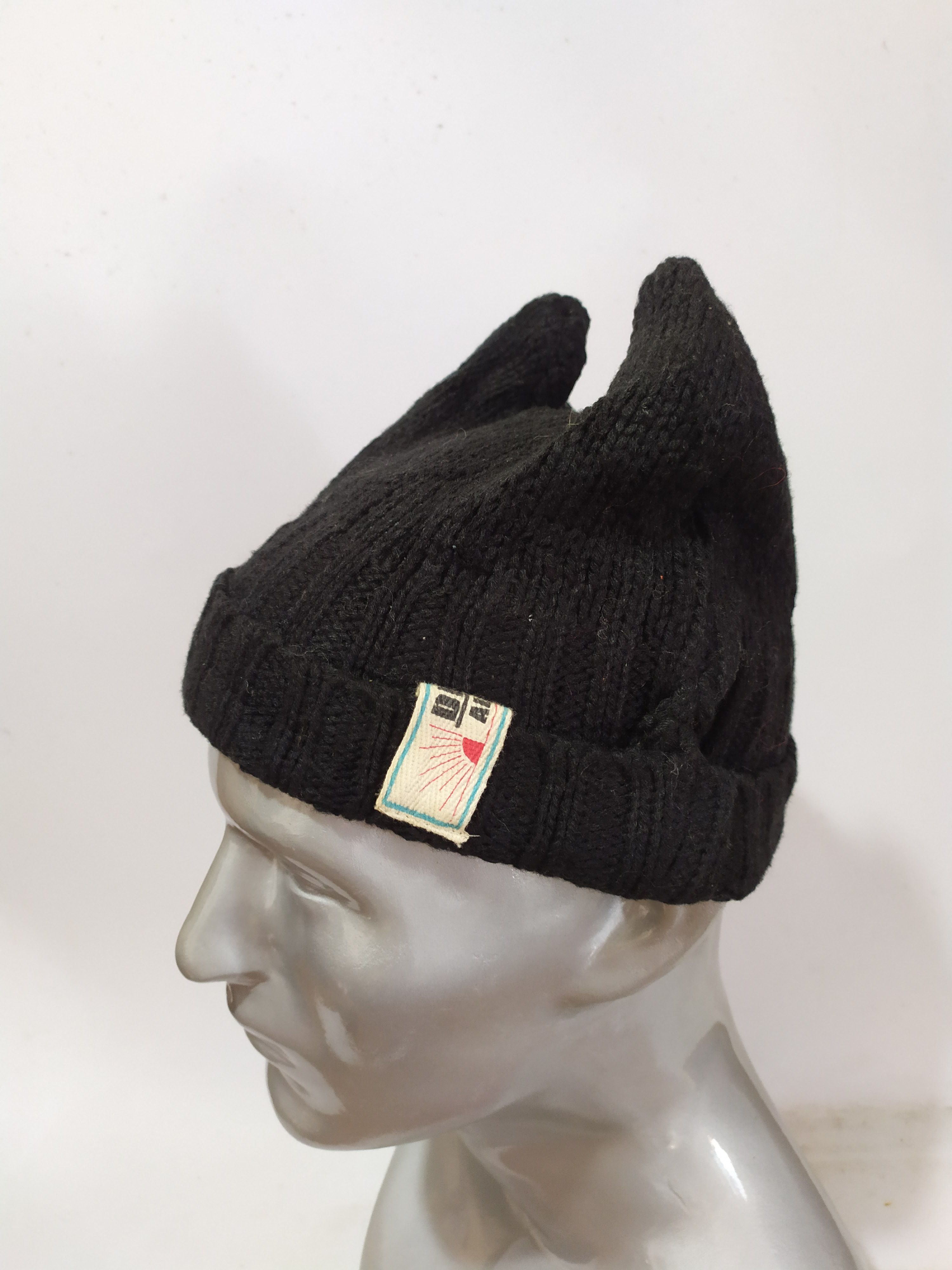 Japanese Brand Delight All Of Life Bunny Horn Devil Design Beanie Hats Size ONE SIZE - 3 Thumbnail