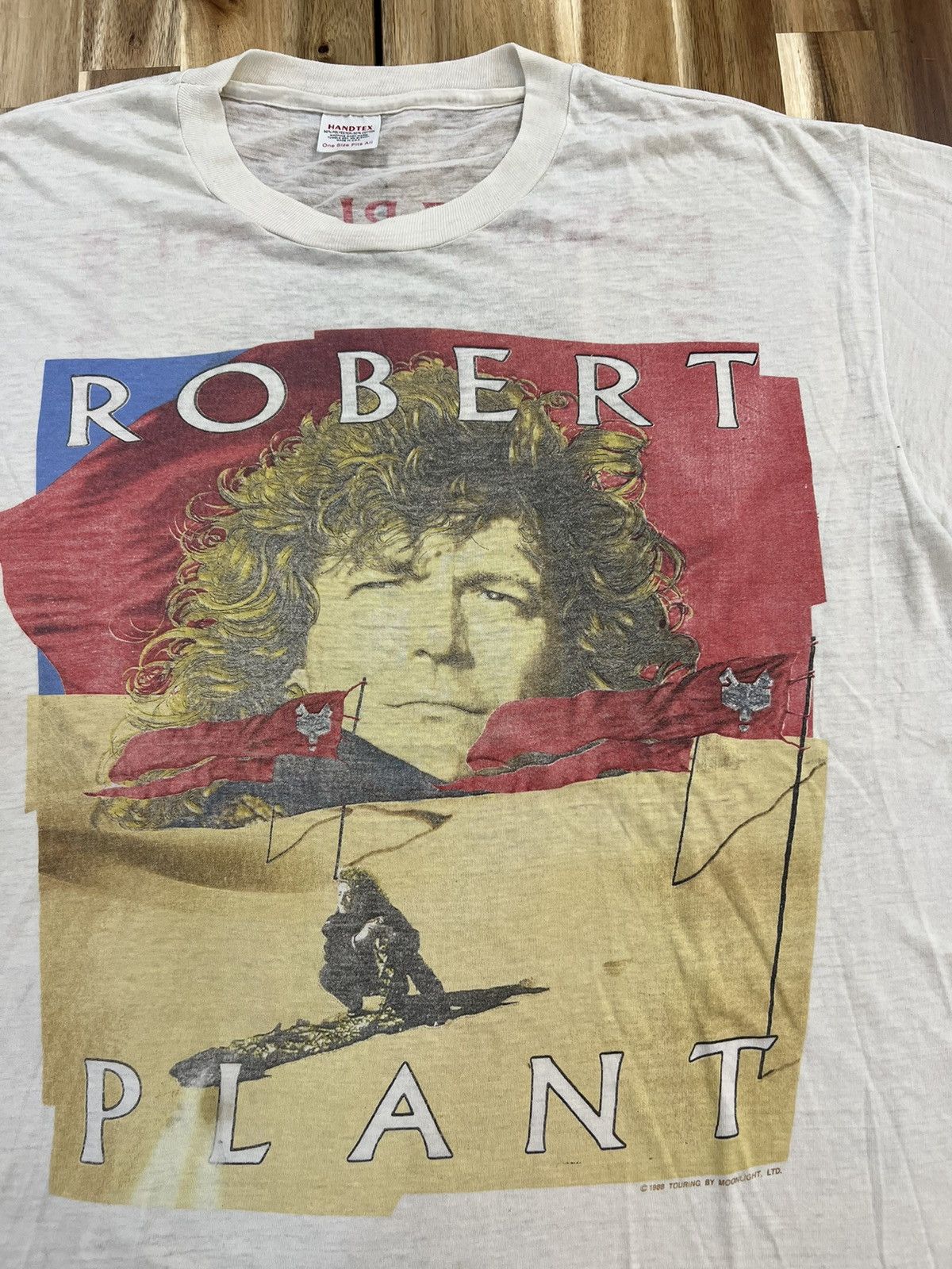 Band Tees Vintage 80’s Robert Plant Led Zeppelin Band Tee Shirts Size US XL / EU 56 / 4 - 3 Thumbnail