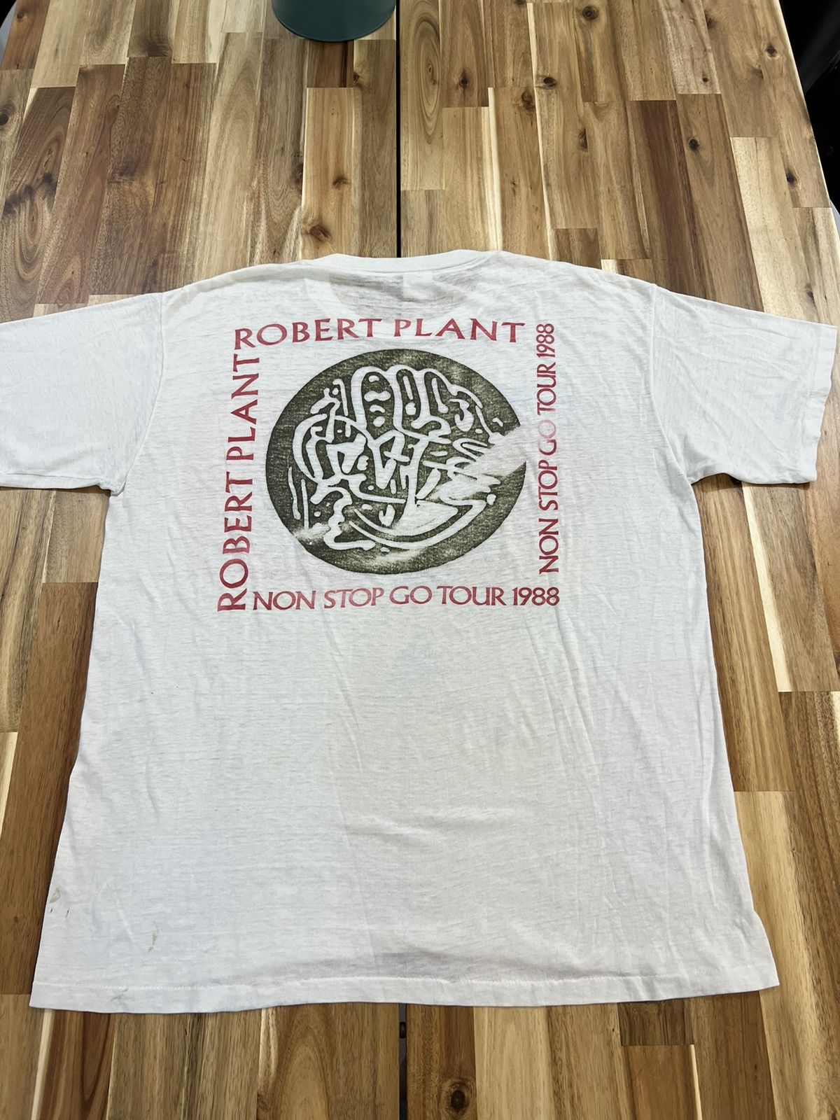 Band Tees Vintage 80’s Robert Plant Led Zeppelin Band Tee Shirts Size US XL / EU 56 / 4 - 2 Thumbnail