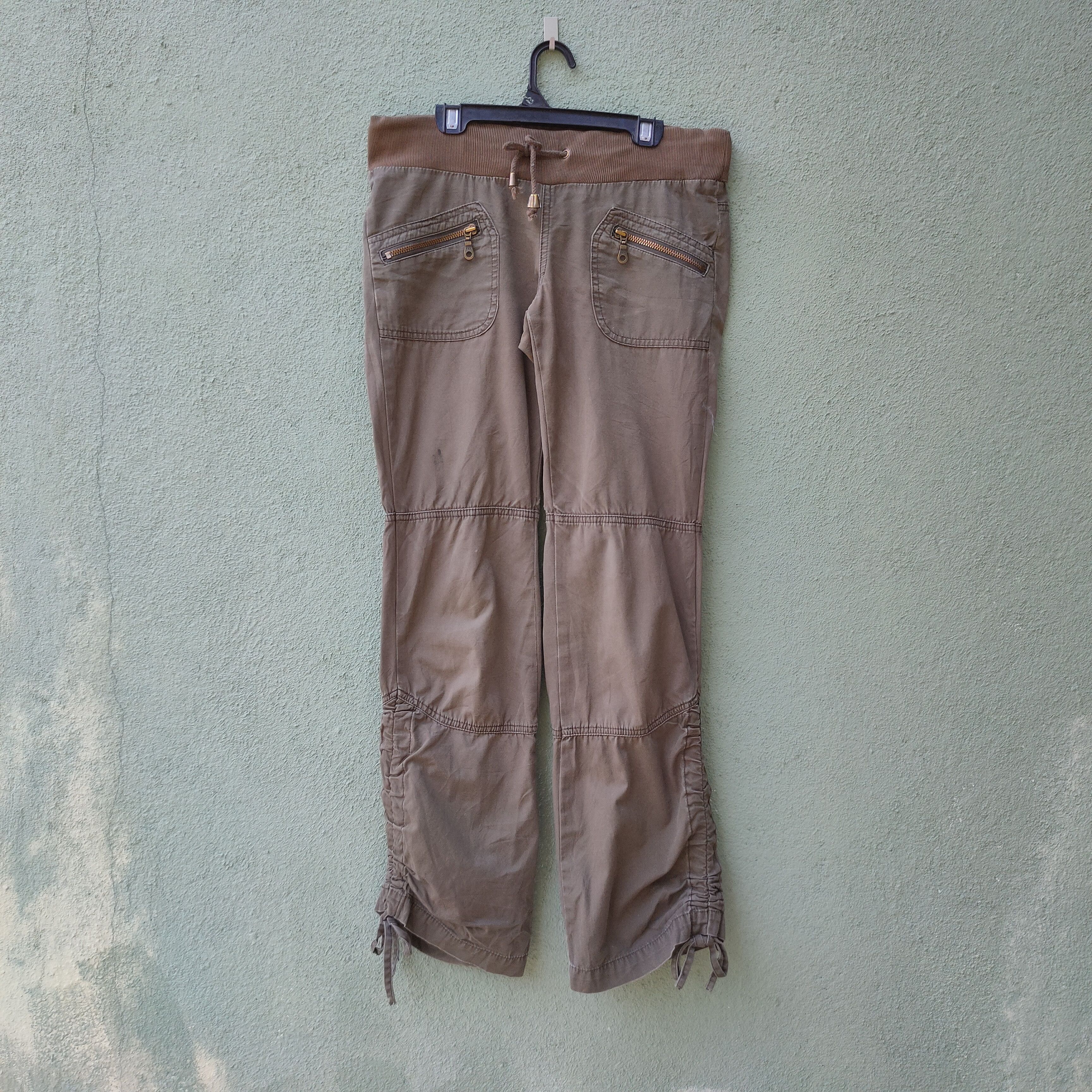 image of Vintage Back Number Trousers Casual Pants in Grey, Men's (Size 32)