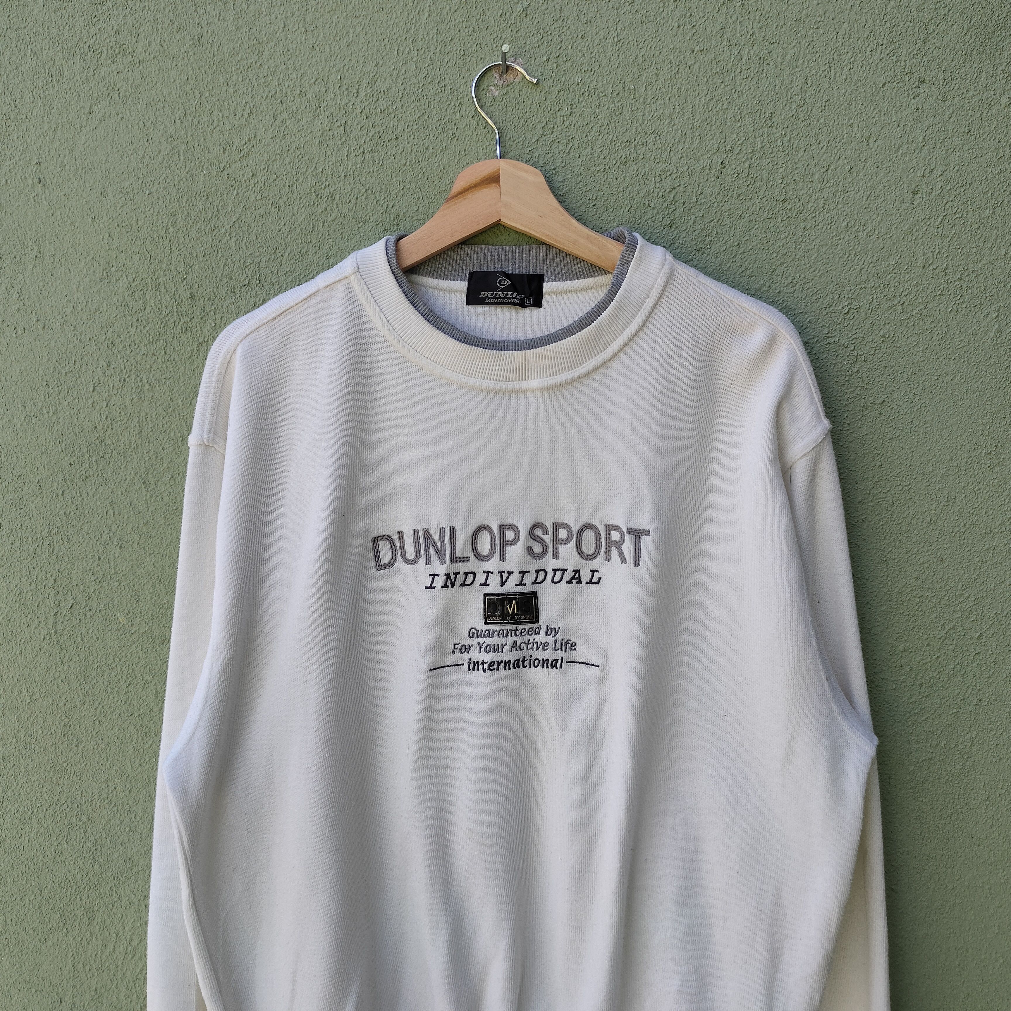 Dunlop Vtg DUNLOP MOTORSPORT INDIVIDUAL Embroidery Logo Sweatshirt Size US L / EU 52-54 / 3 - 4 Thumbnail