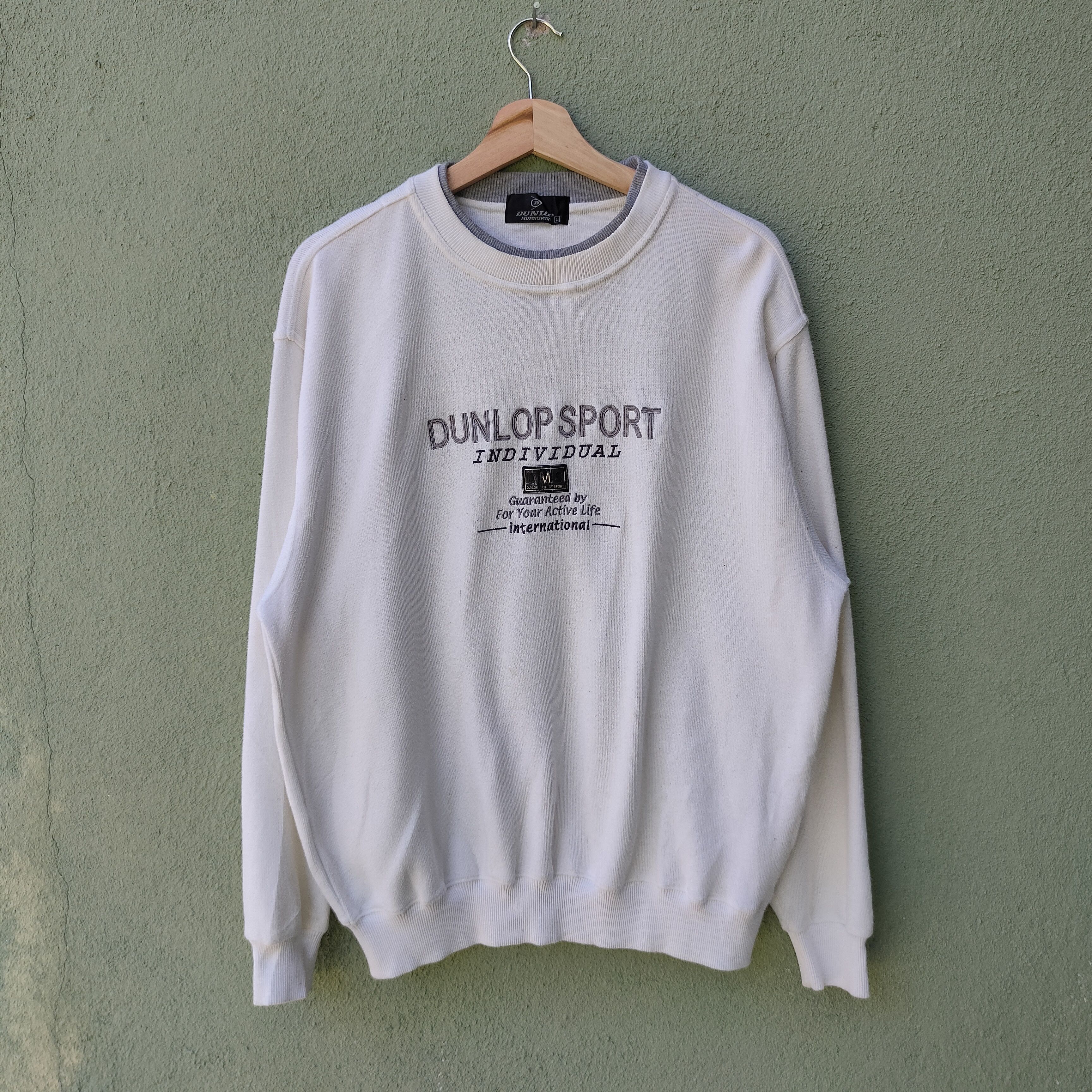 Dunlop Vtg DUNLOP MOTORSPORT INDIVIDUAL Embroidery Logo Sweatshirt Size US L / EU 52-54 / 3 - 1 Thumbnail