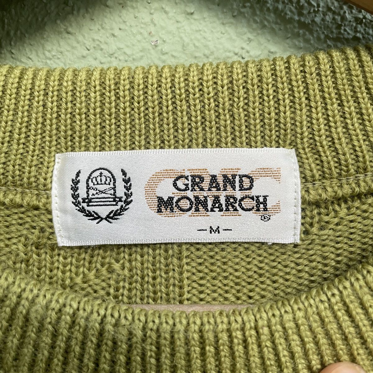 Japanese Brand Vintage GRAND MONARCH Rare Design Knitwear Sweater Jumper Size US L / EU 52-54 / 3 - 6 Thumbnail