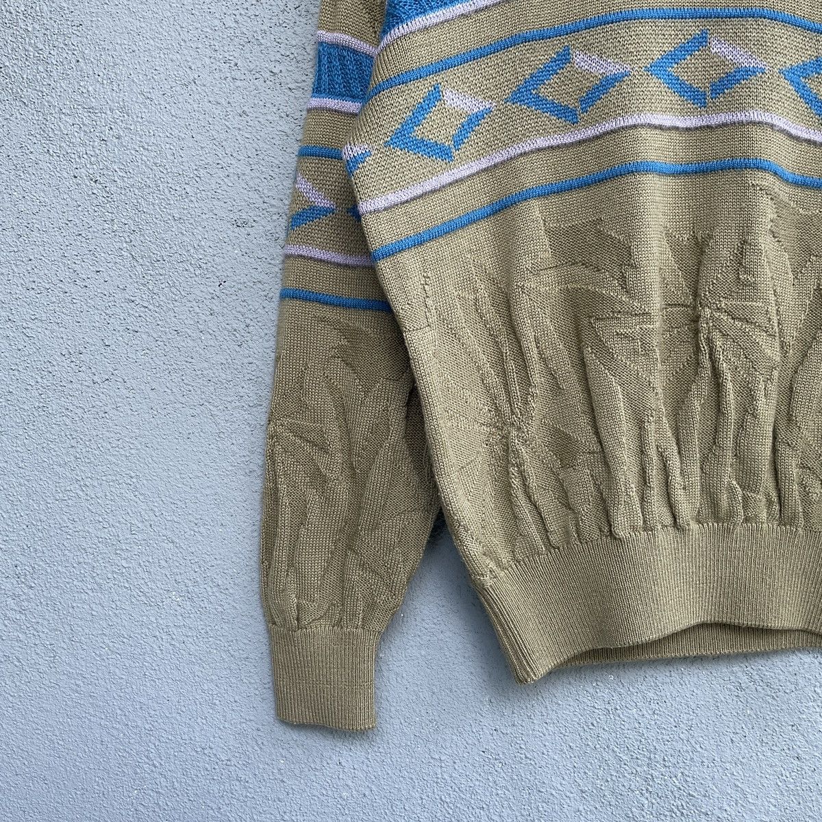 Japanese Brand Vintage GRAND MONARCH Rare Design Knitwear Sweater Jumper Size US L / EU 52-54 / 3 - 4 Thumbnail