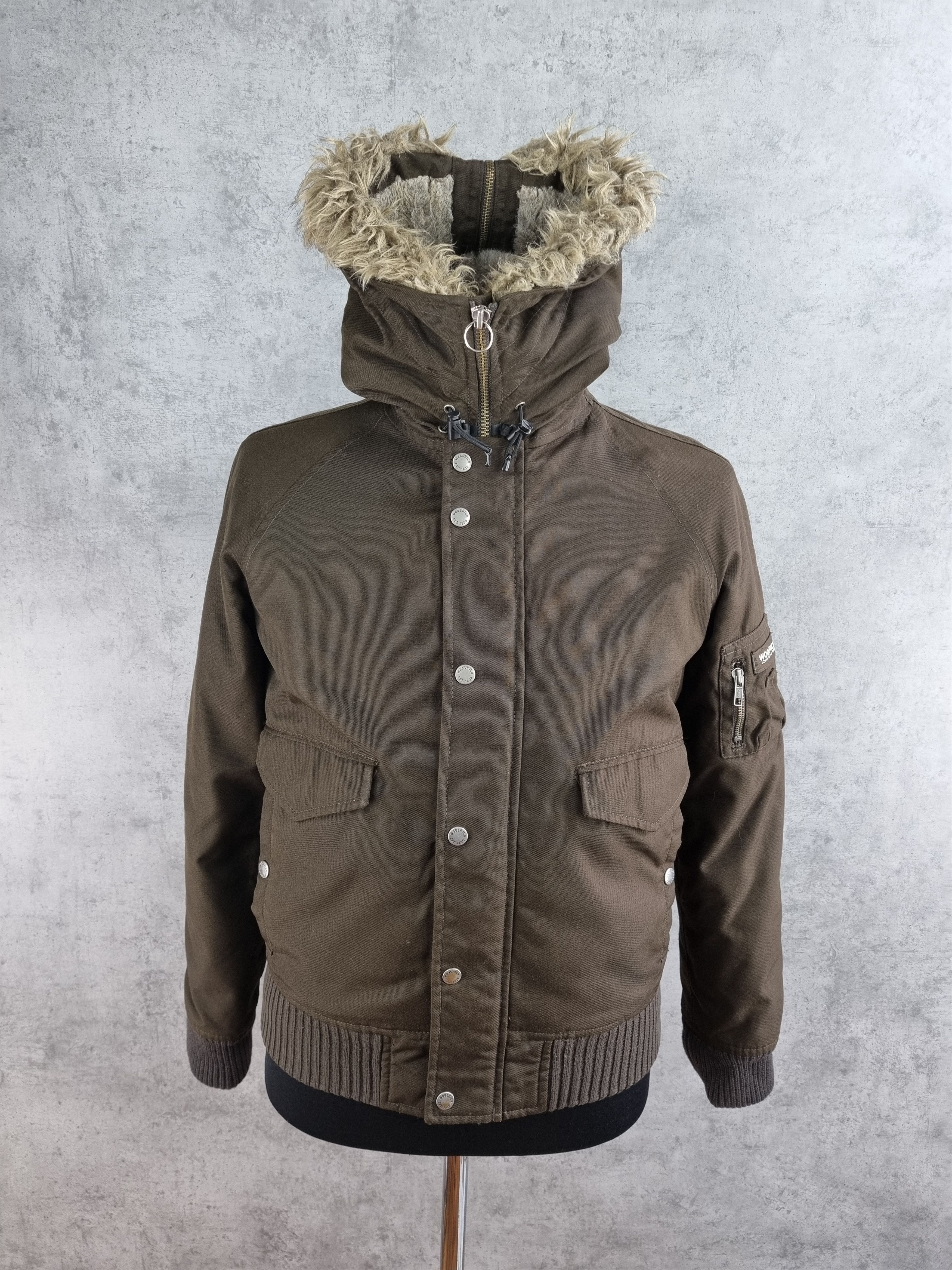Vintage × Woolrich Woolen Mills 90s Woolrich Thermolite Bomber Fur Hood Vintage Jacket Size L / US 10 / IT 46 - 5 Thumbnail
