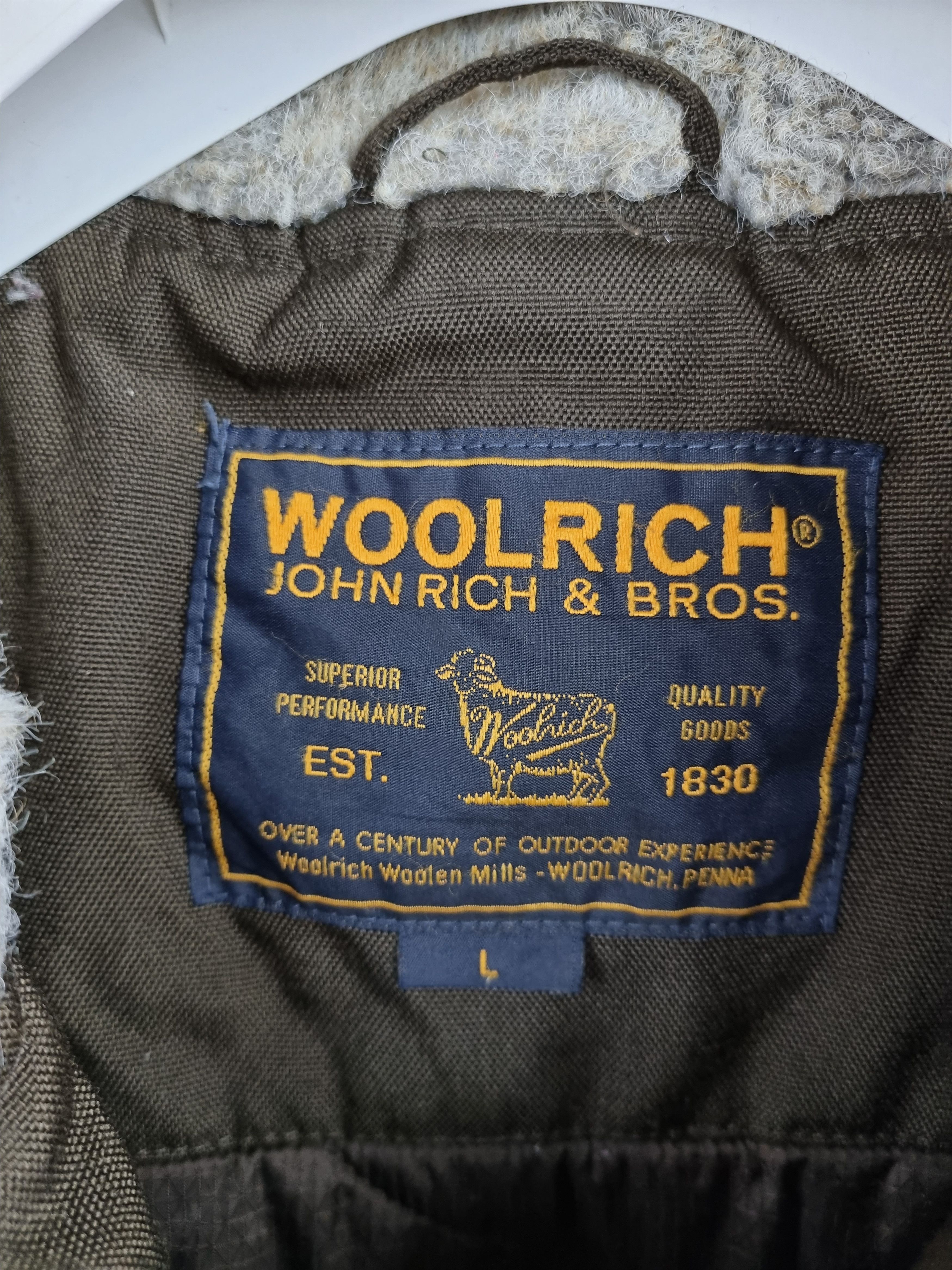 Vintage × Woolrich Woolen Mills 90s Woolrich Thermolite Bomber Fur Hood Vintage Jacket Size L / US 10 / IT 46 - 13 Thumbnail