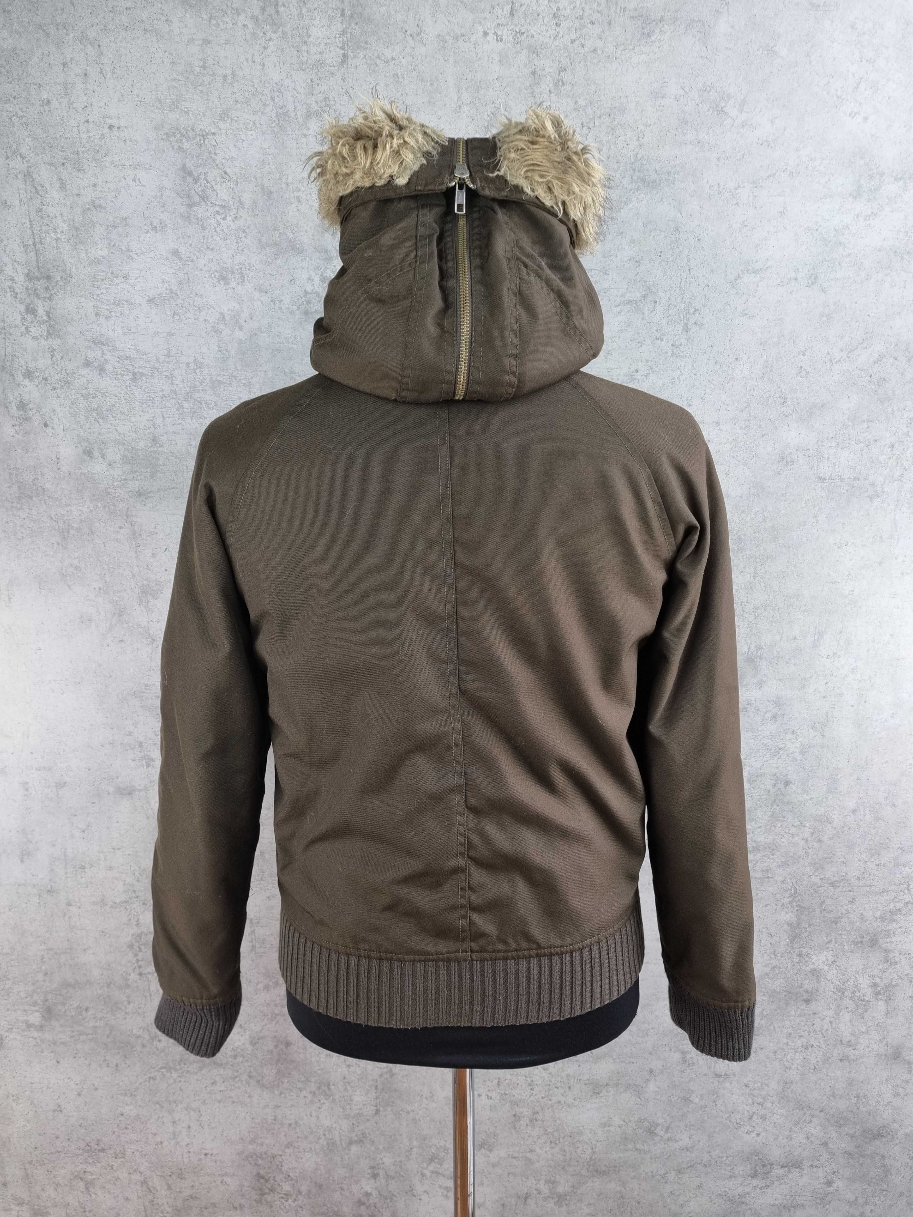 Vintage × Woolrich Woolen Mills 90s Woolrich Thermolite Bomber Fur Hood Vintage Jacket Size L / US 10 / IT 46 - 9 Thumbnail