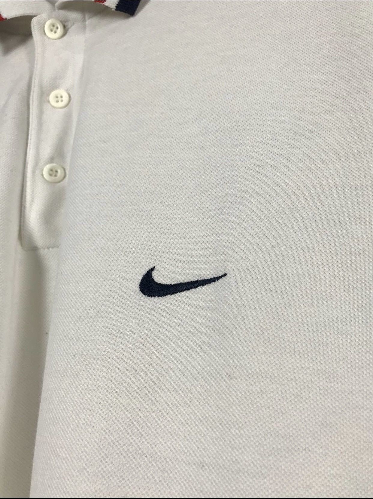 Nike × Vintage Nike swoosh streetwear vintage polo tee Size US XL / EU 56 / 4 - 3 Thumbnail