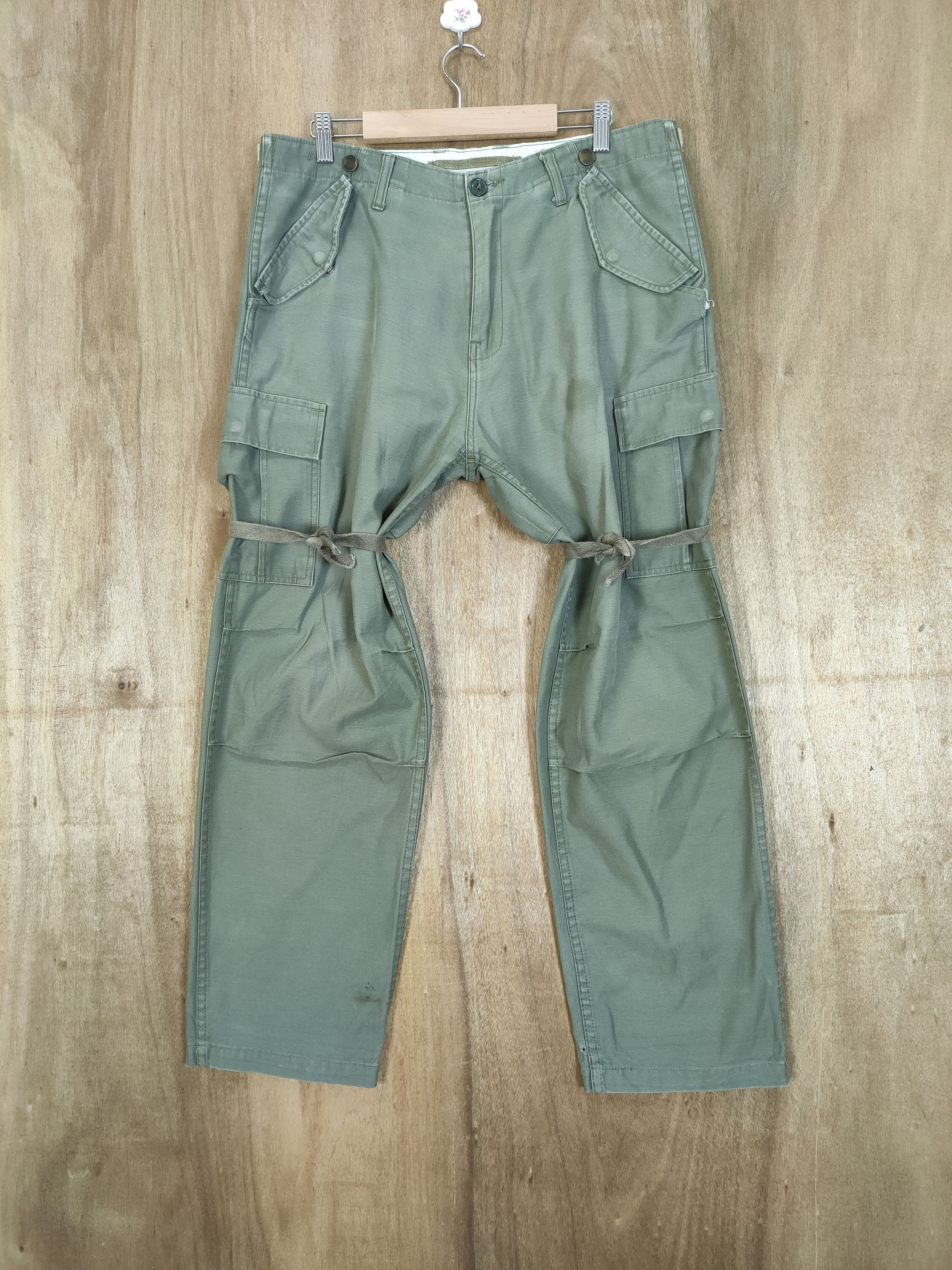 Japanese Brand VINTAGE BONDAGE BAGGY CARGO PANTS Size US 34 / EU 50 - 2 Thumbnail