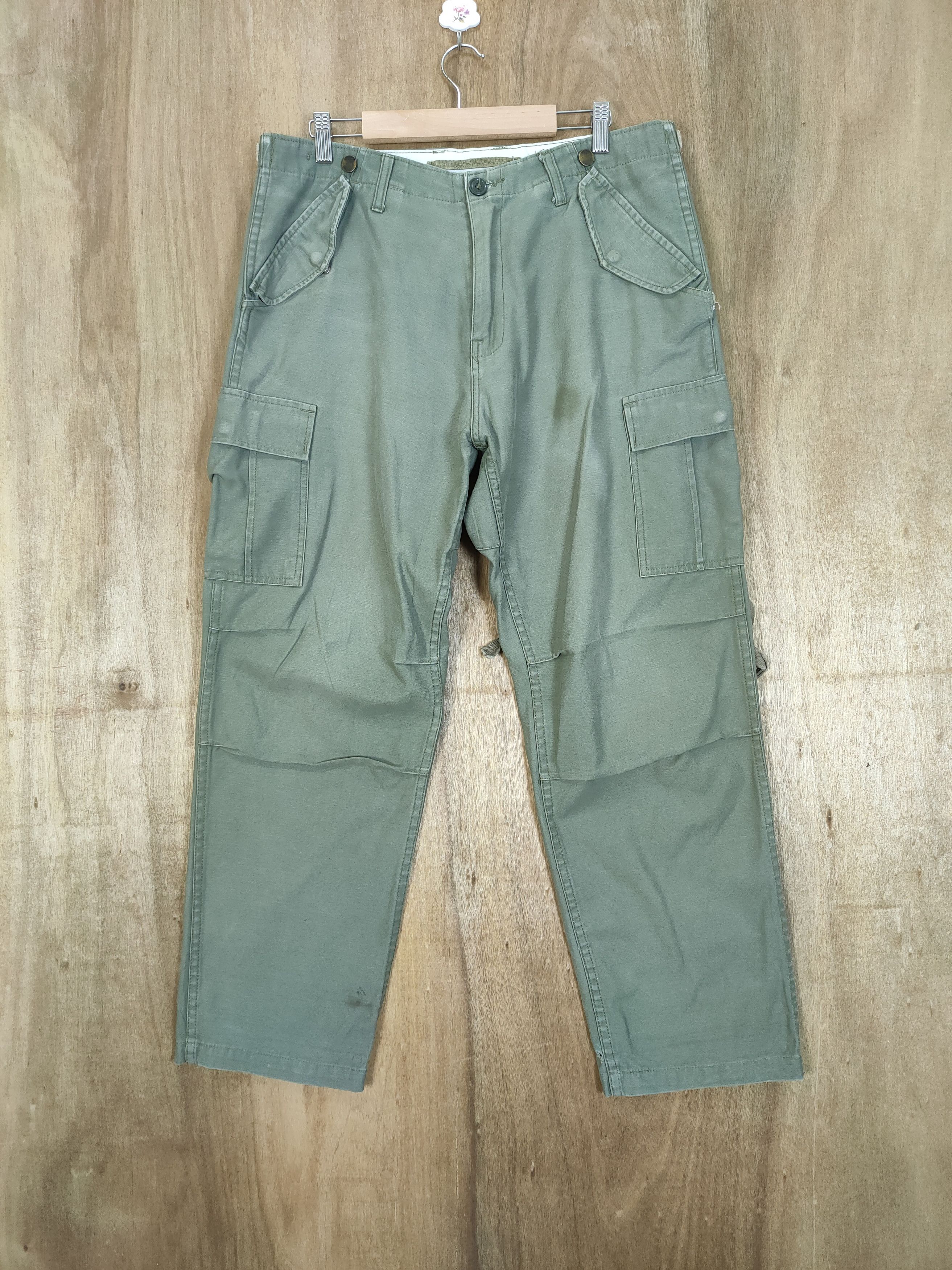 Japanese Brand VINTAGE BONDAGE BAGGY CARGO PANTS Size US 34 / EU 50 - 5 Thumbnail