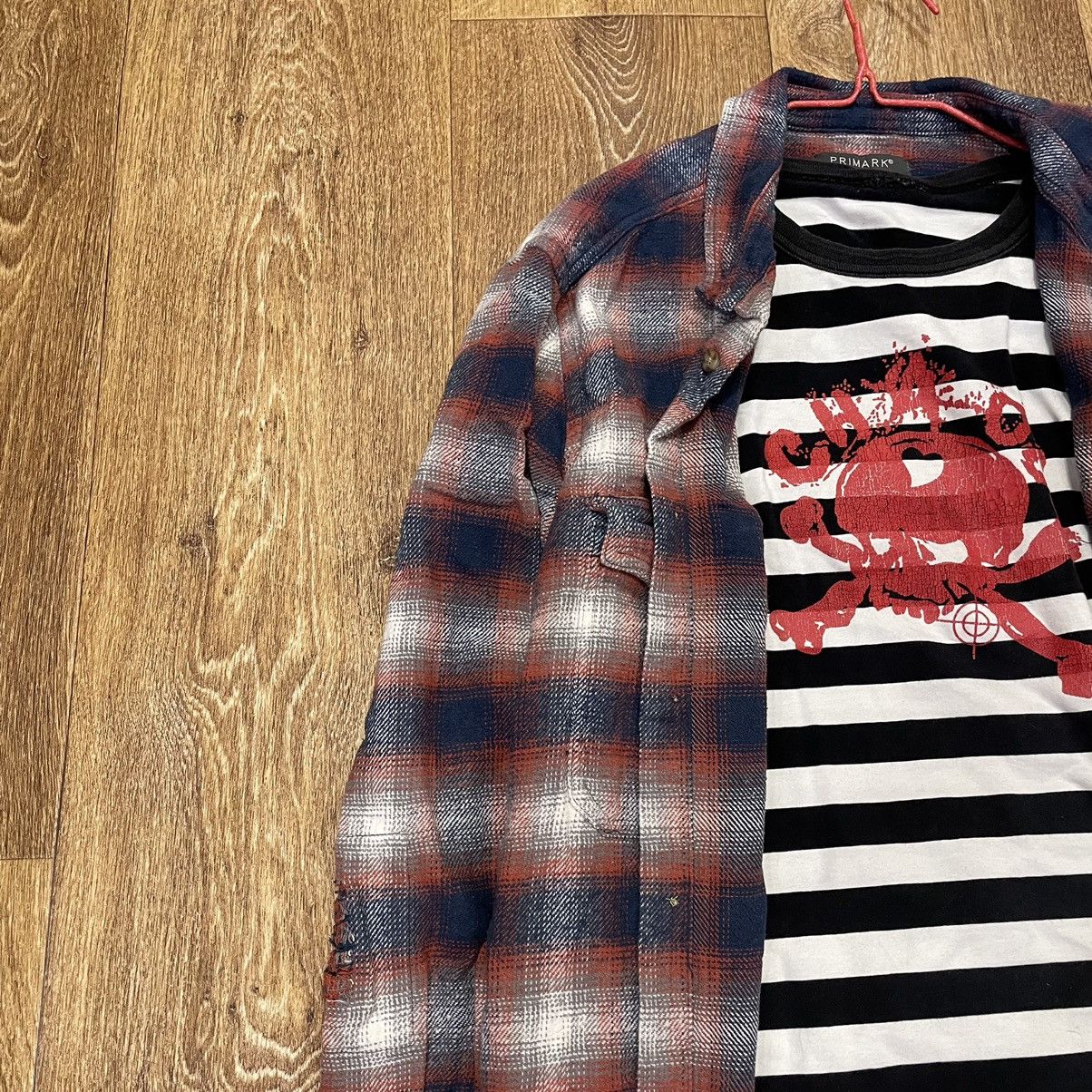 Vintage Vintage 90s Plaid Shirt Oversized Grunge Streetwear Faded XL Size US XL / EU 56 / 4 - 4 Thumbnail