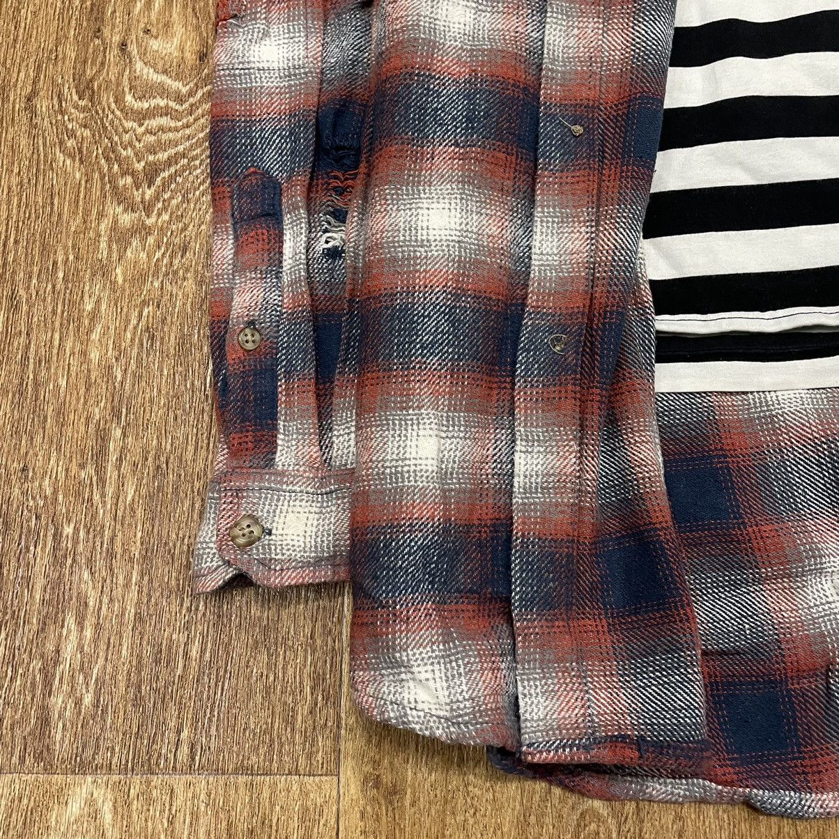 Vintage Vintage 90s Plaid Shirt Oversized Grunge Streetwear Faded XL Size US XL / EU 56 / 4 - 2 Thumbnail