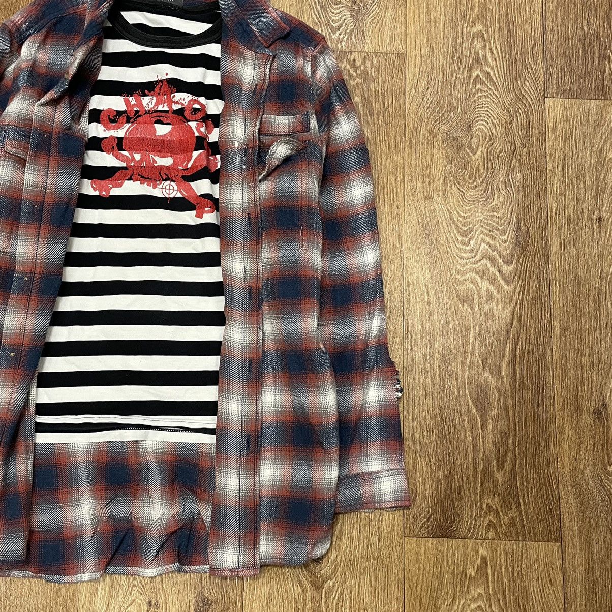 Vintage Vintage 90s Plaid Shirt Oversized Grunge Streetwear Faded XL Size US XL / EU 56 / 4 - 3 Thumbnail