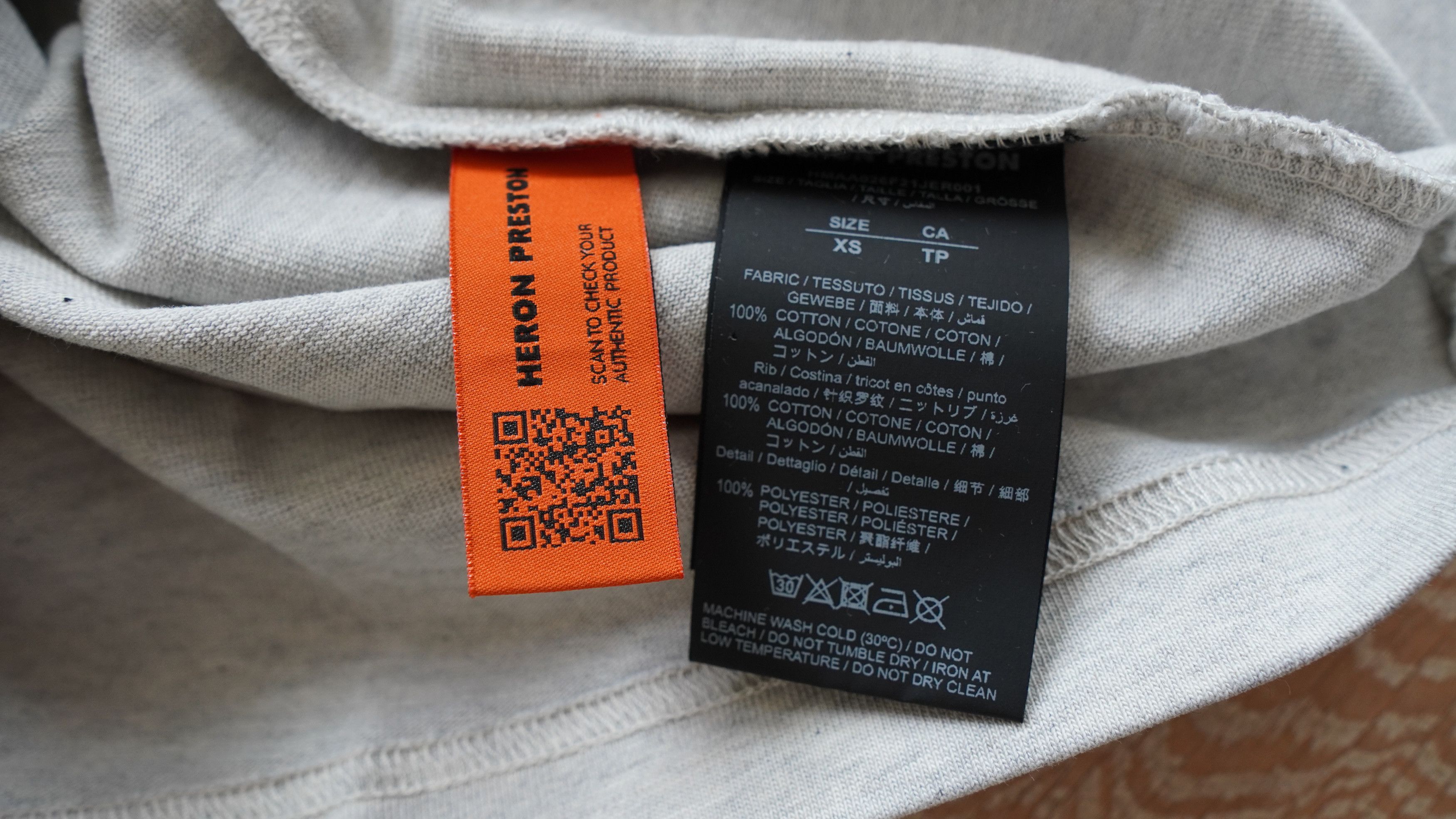 Heron Preston Grey Heron Blurred Graphic T-Shirt Size US M / EU 48-50 / 2 - 8 Thumbnail