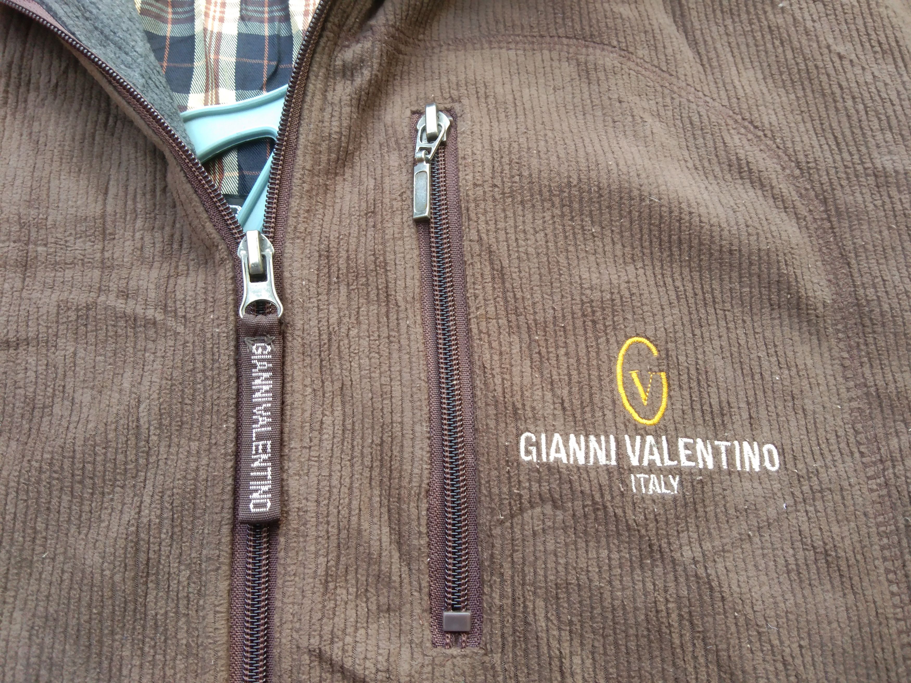 Japanese Brand GIANNI VALENTINO COLDUROY JACKET Size US L / EU 52-54 / 3 - 7 Thumbnail