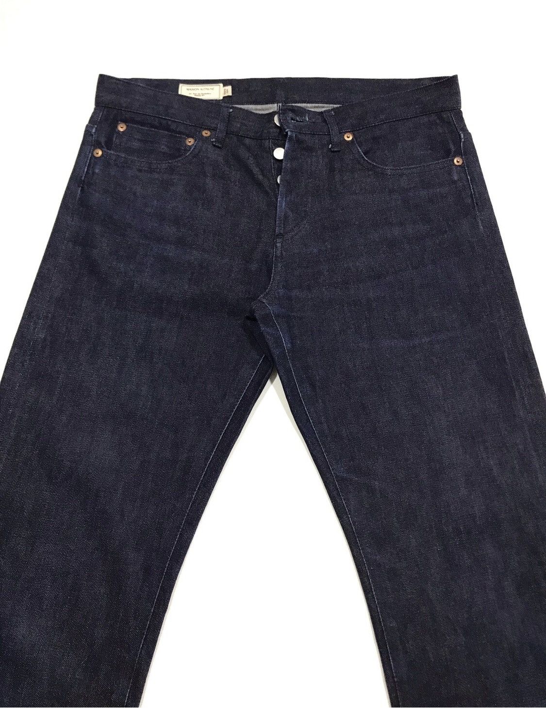 Maison Kitsune Raw Denim Selvedge Jeans Size US 30 / EU 46 - 3 Thumbnail