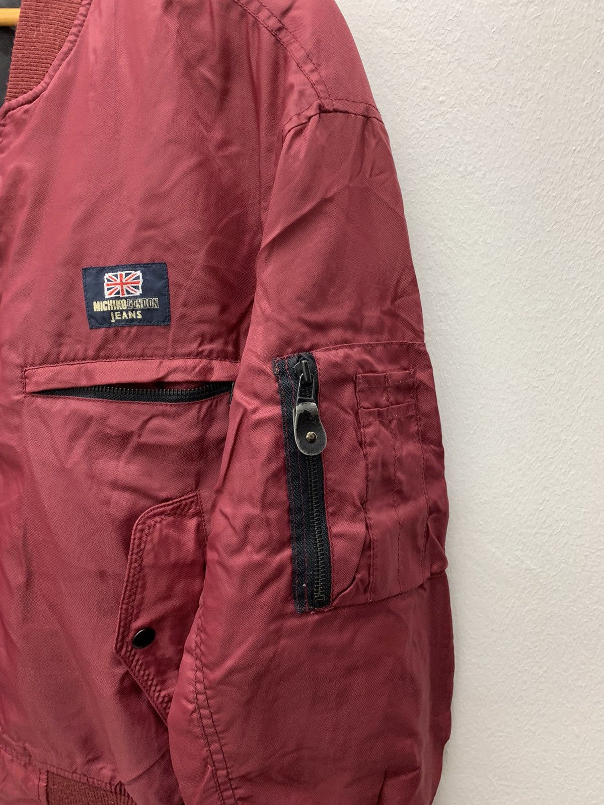 Japanese Brand Vintage Michiko London Big Logo Ma1 Bomber Jacket Size US M / EU 48-50 / 2 - 3 Thumbnail