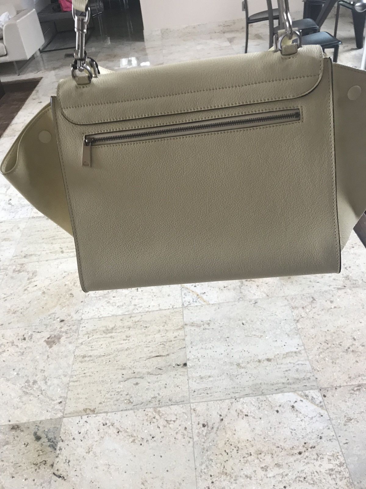 Celine Trapeze Light Yellow Back in Leather & Suede Size ONE SIZE - 2 Thumbnail