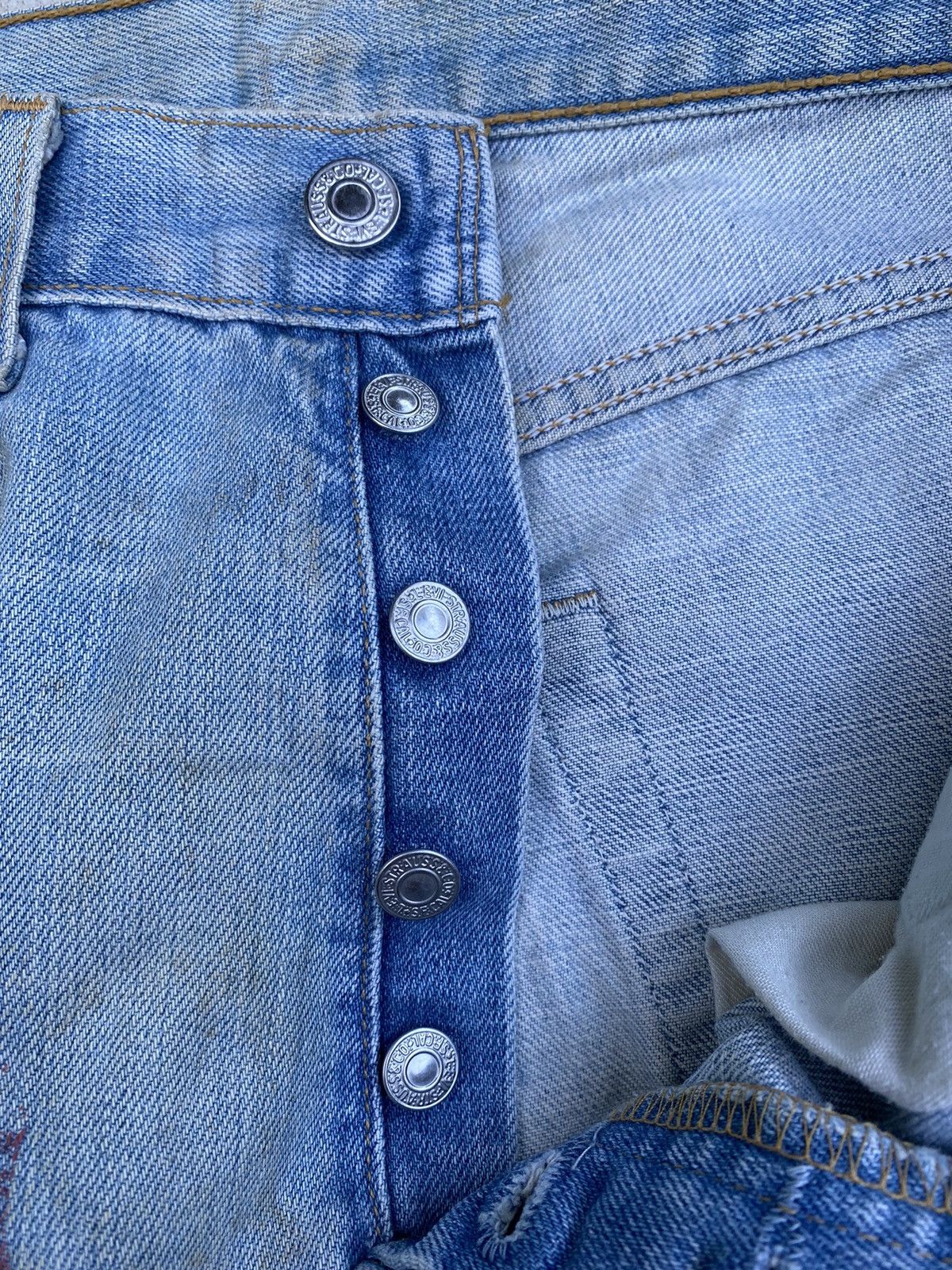 Levi's × Vintage Vintage Levi's Distressed Denim Custom Made Size US 30 / EU 46 - 10 Thumbnail