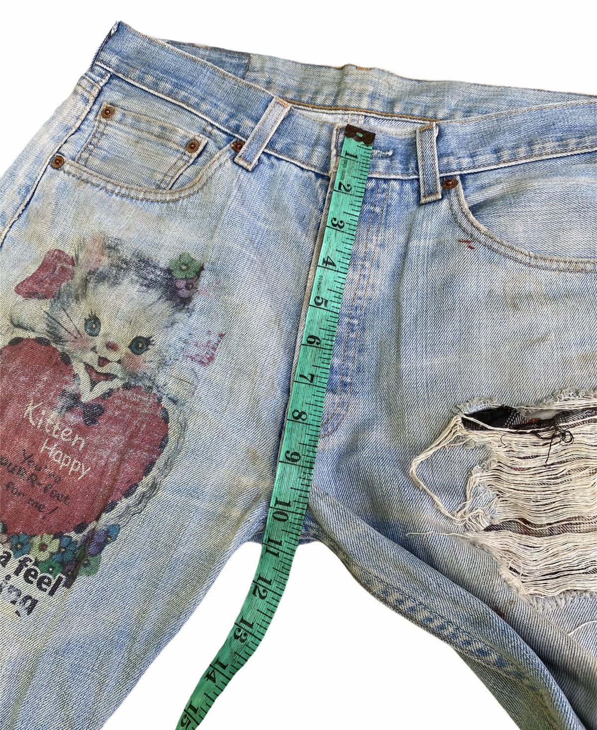 Levi's × Vintage Vintage Levi's Distressed Denim Custom Made Size US 30 / EU 46 - 18 Thumbnail