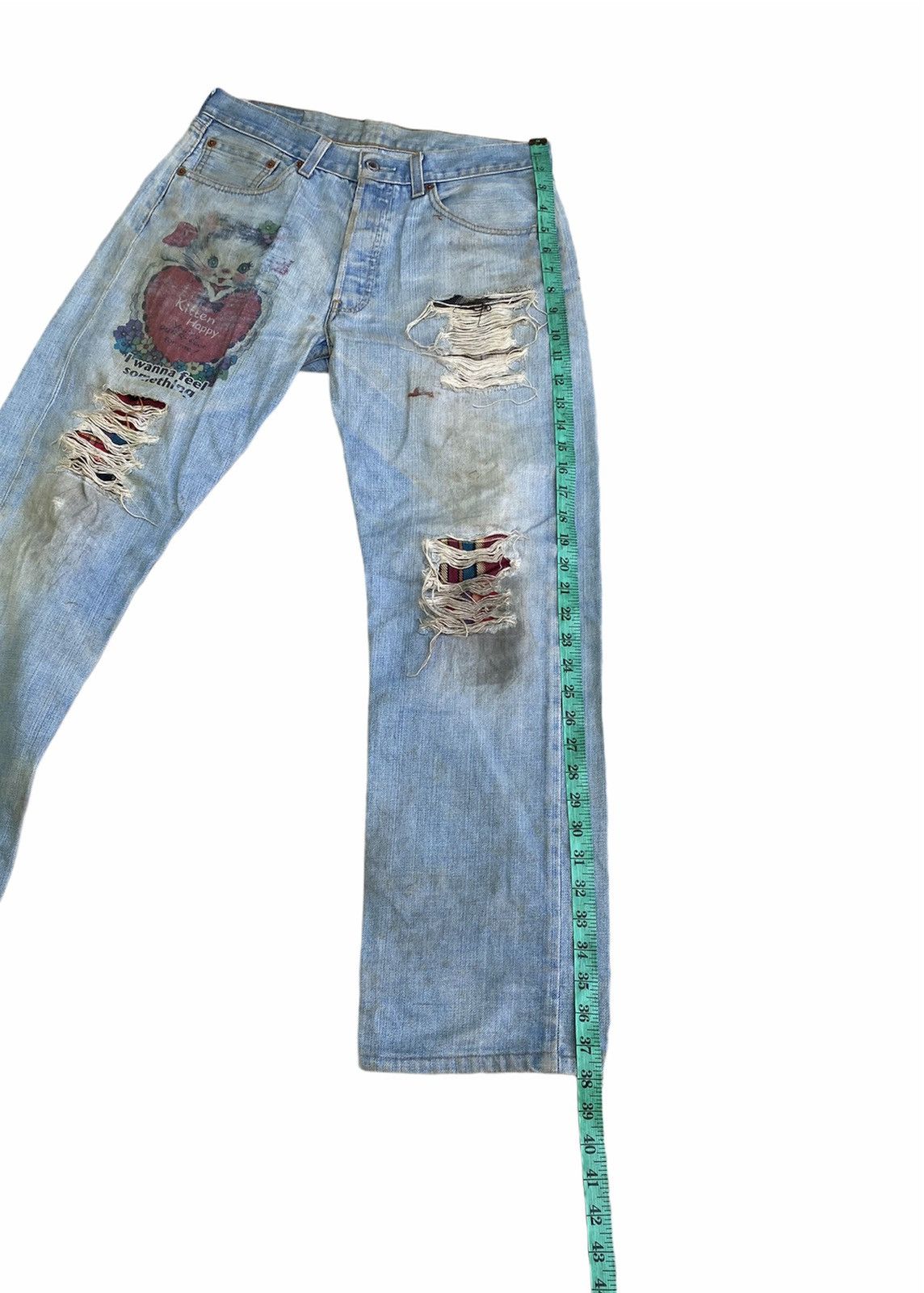 Levi's × Vintage Vintage Levi's Distressed Denim Custom Made Size US 30 / EU 46 - 16 Thumbnail