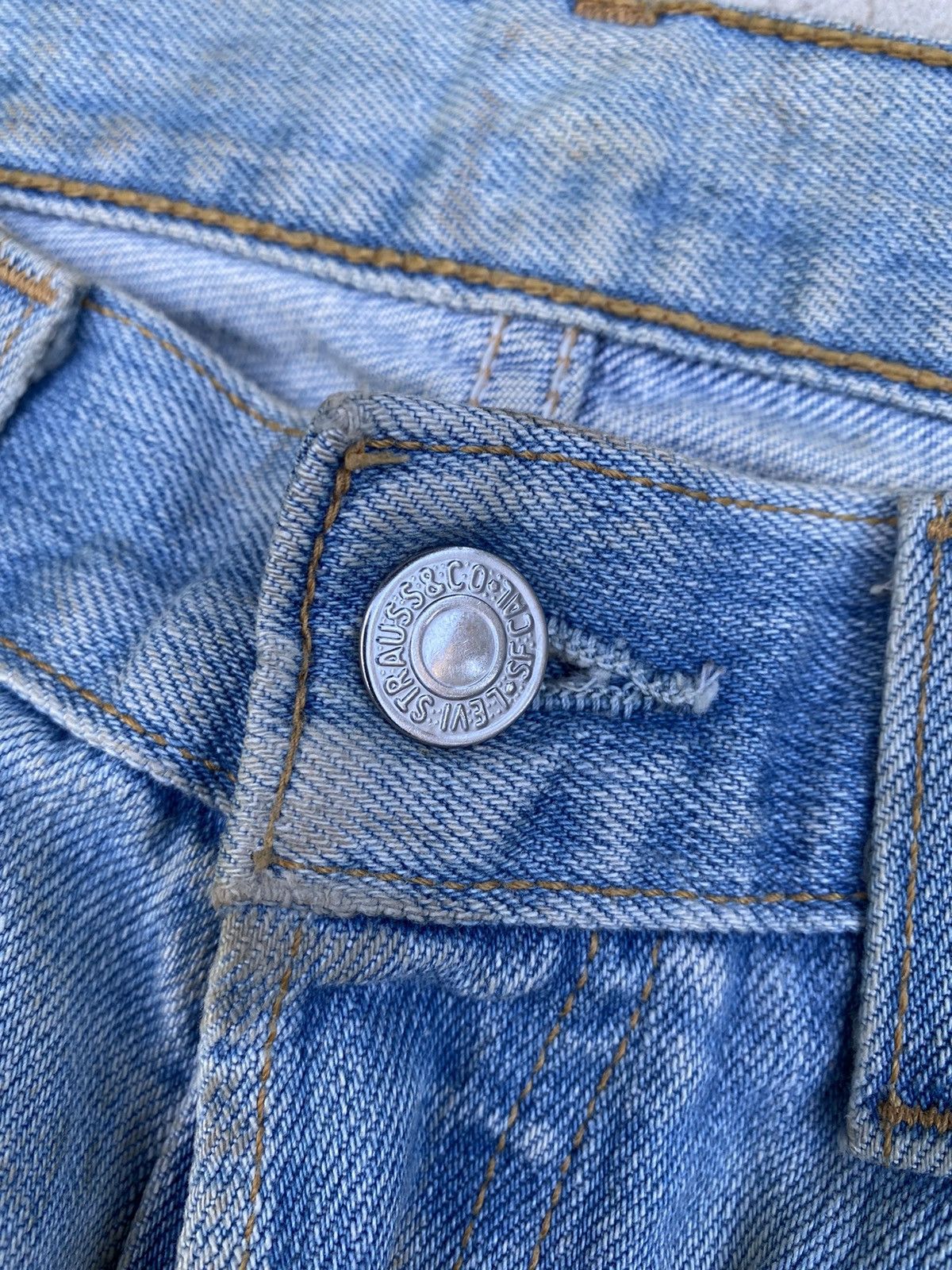 Levi's × Vintage Vintage Levi's Distressed Denim Custom Made Size US 30 / EU 46 - 9 Thumbnail